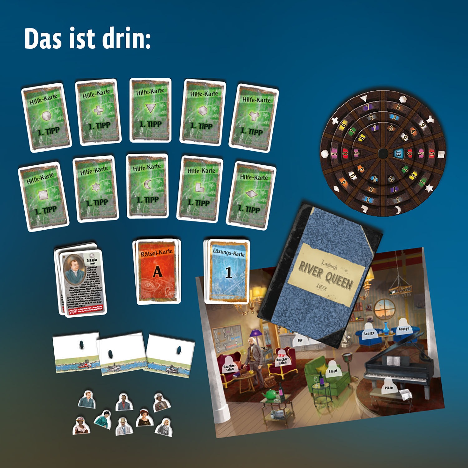 Kosmos Spiel »EXIT, Der Raub auf dem Mississippi«, Made in Germany