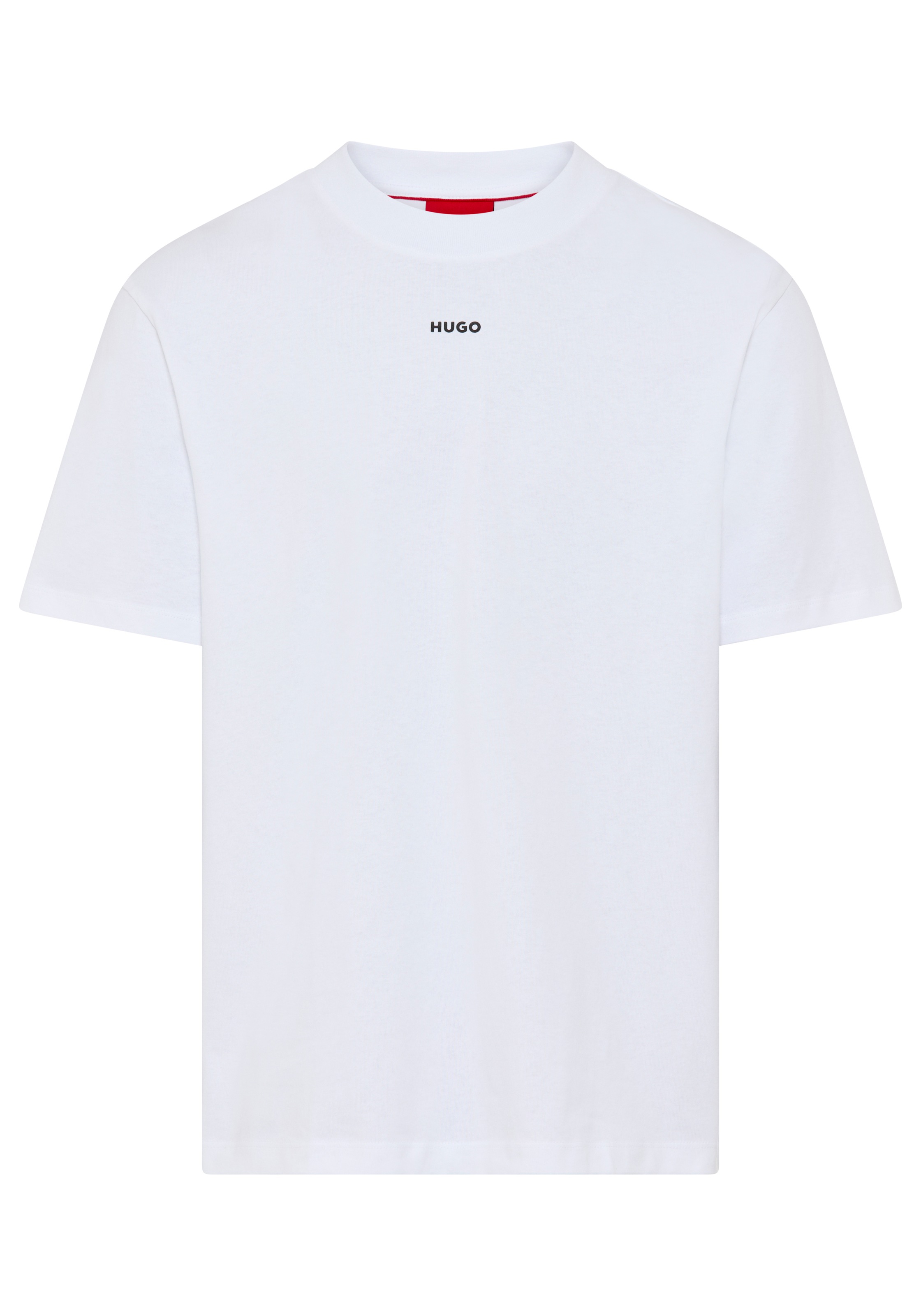 HUGO T-Shirt Rundhalsausschnitt, Relaxed Fit, Logo-Print