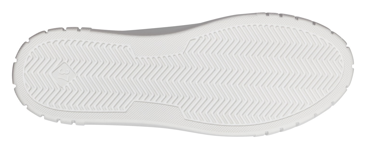MARCO TOZZI Plateausneaker, Freizeitschuh, Halbschuh, Schnürschuh mit unterlegtem Lochmuster