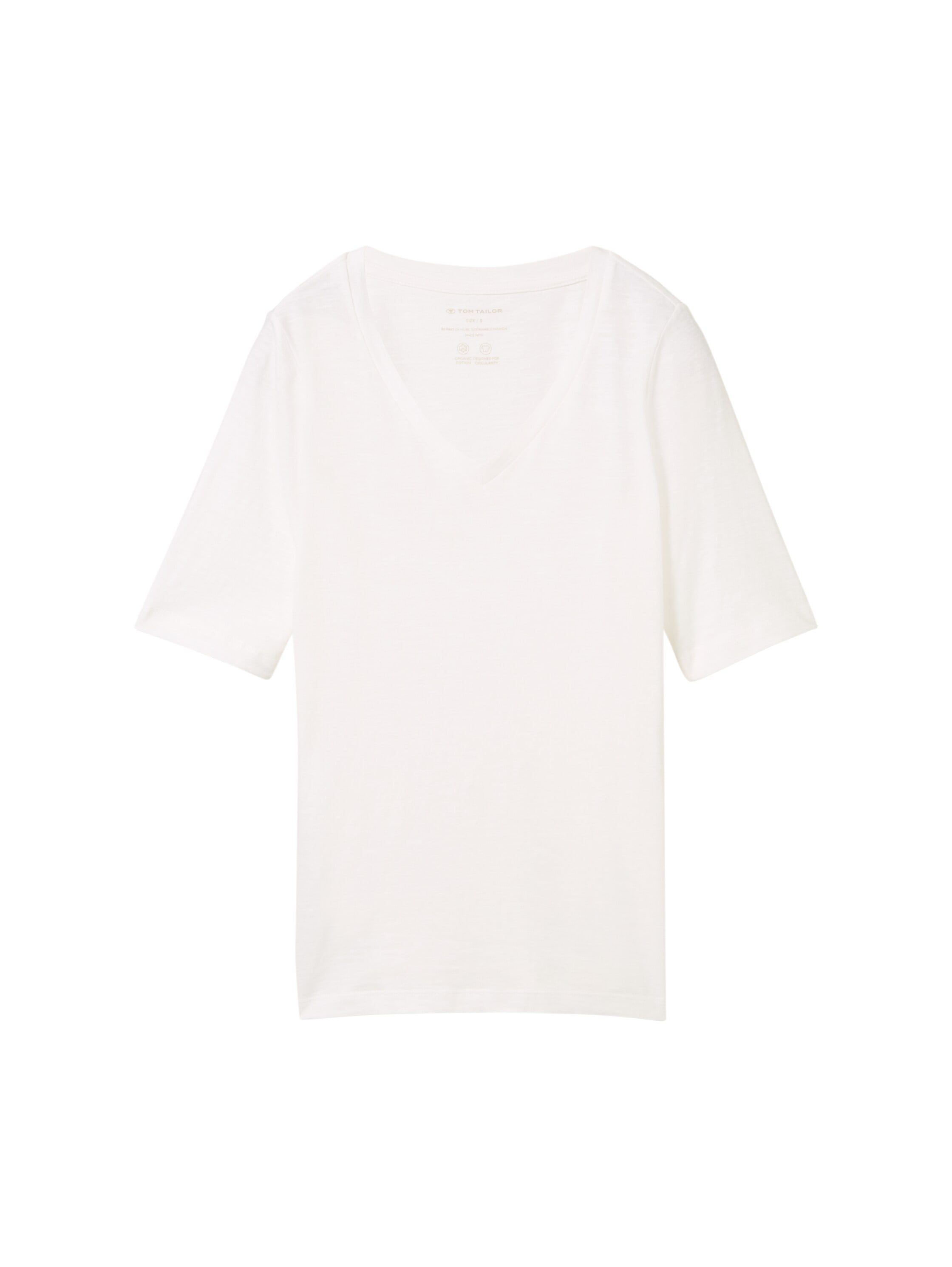 TOM TAILOR V-Shirt, mit Bio-Baumwolle