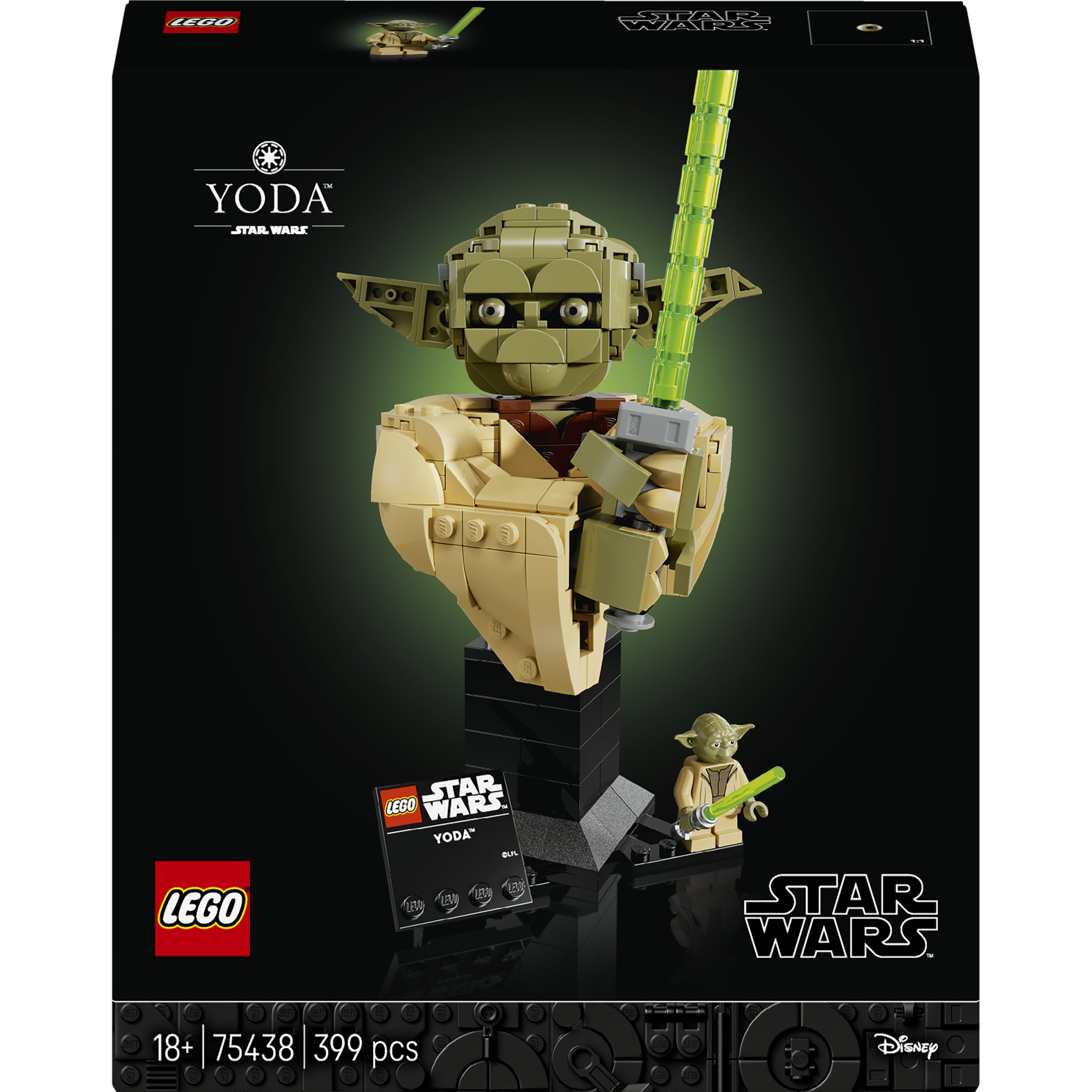 LEGO® Konstruktionsspielsteine »Yoda Büste (75438), LEGO Star Wars™«