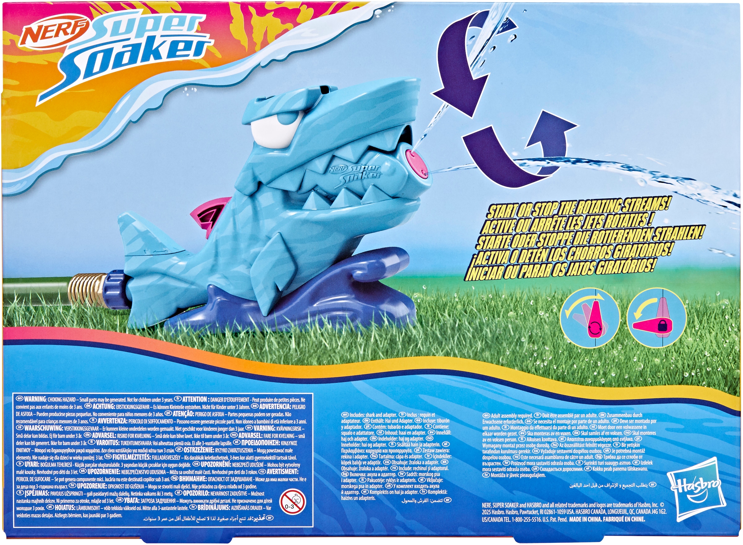 Hasbro Spiel-Wassersprenkler »Nerf Super Soaker Hop & Chomp« Wasserspielzeug
