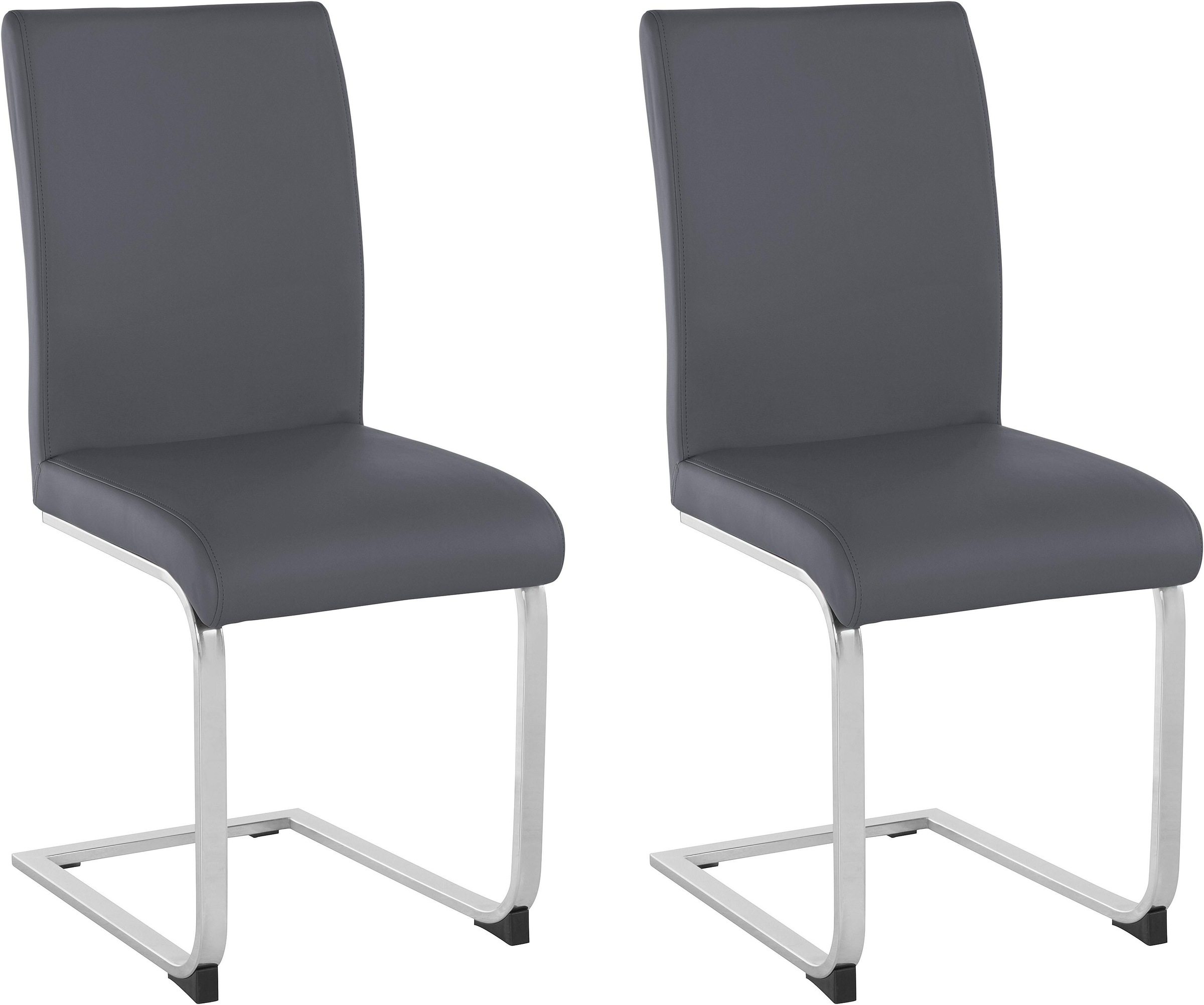 OTTO home Freischwinger "Charissa" (Set) 2 Stk.Bezug in verschiedenen Qualitäten, maximale Belastbarkeit 120 kg