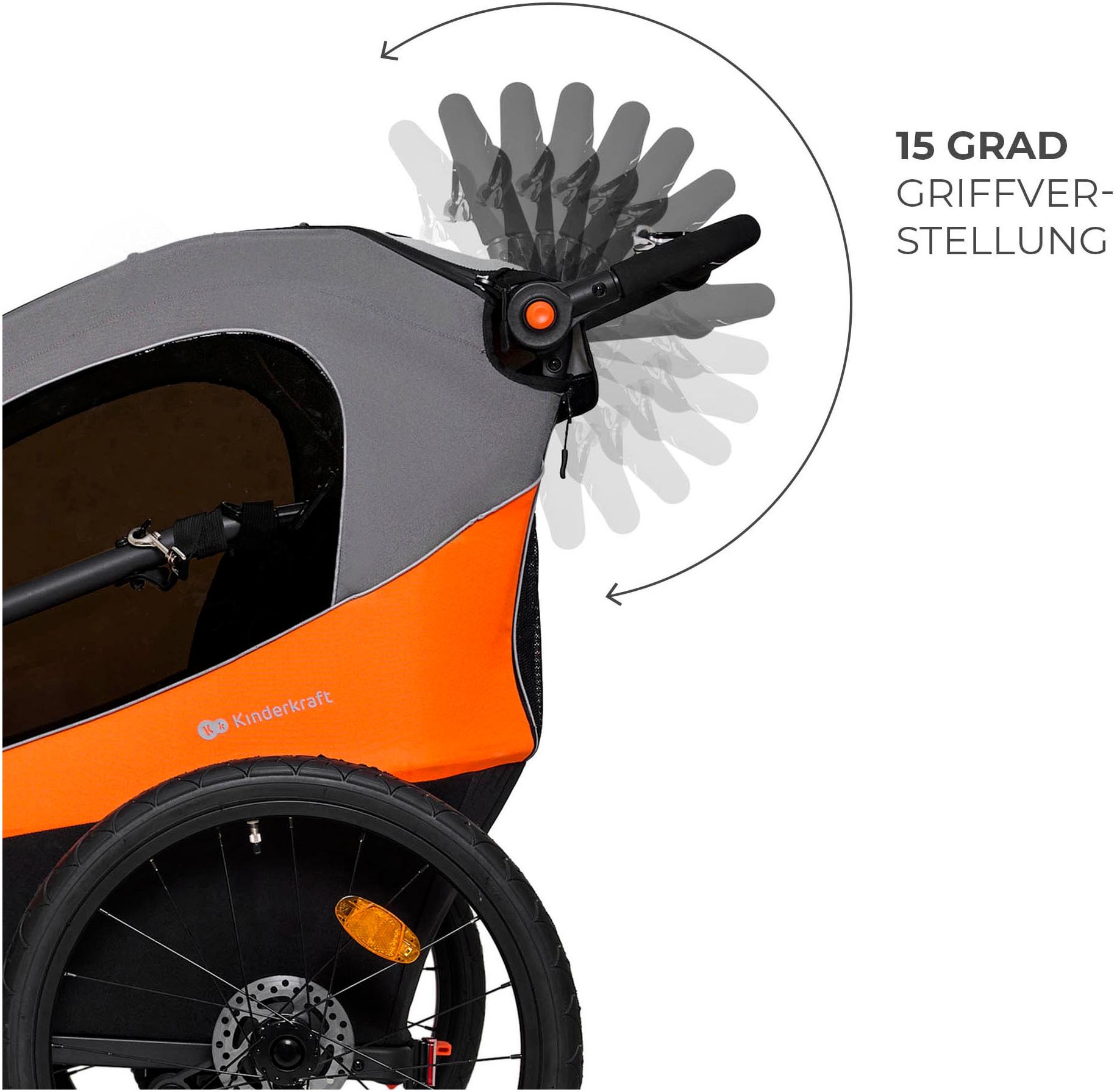Kinderkraft Fahrradkinderanhänger »NAVA«, für 2 Kinder