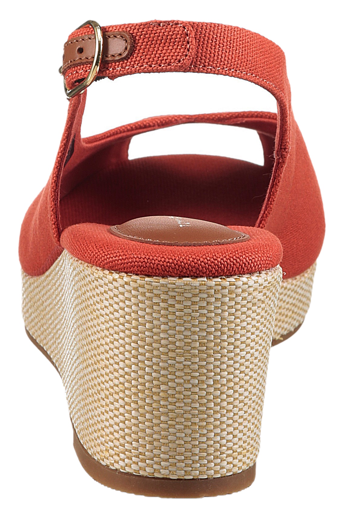 Tommy Hilfiger Keilsandalette »FLAG MID WEDGE ESPAD SLINGBACK«  , Plateau, Sommerschuh, Riemchensandale mit verstellbarer Schnalle