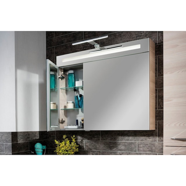 FACKELMANN Spiegelschrank »CL 90 - Alaska-Esche«, Badmöbel Breite 90 cm, 2  Türen, doppelseitig verspiegelt online kaufen | mit 3 Jahren XXL Garantie