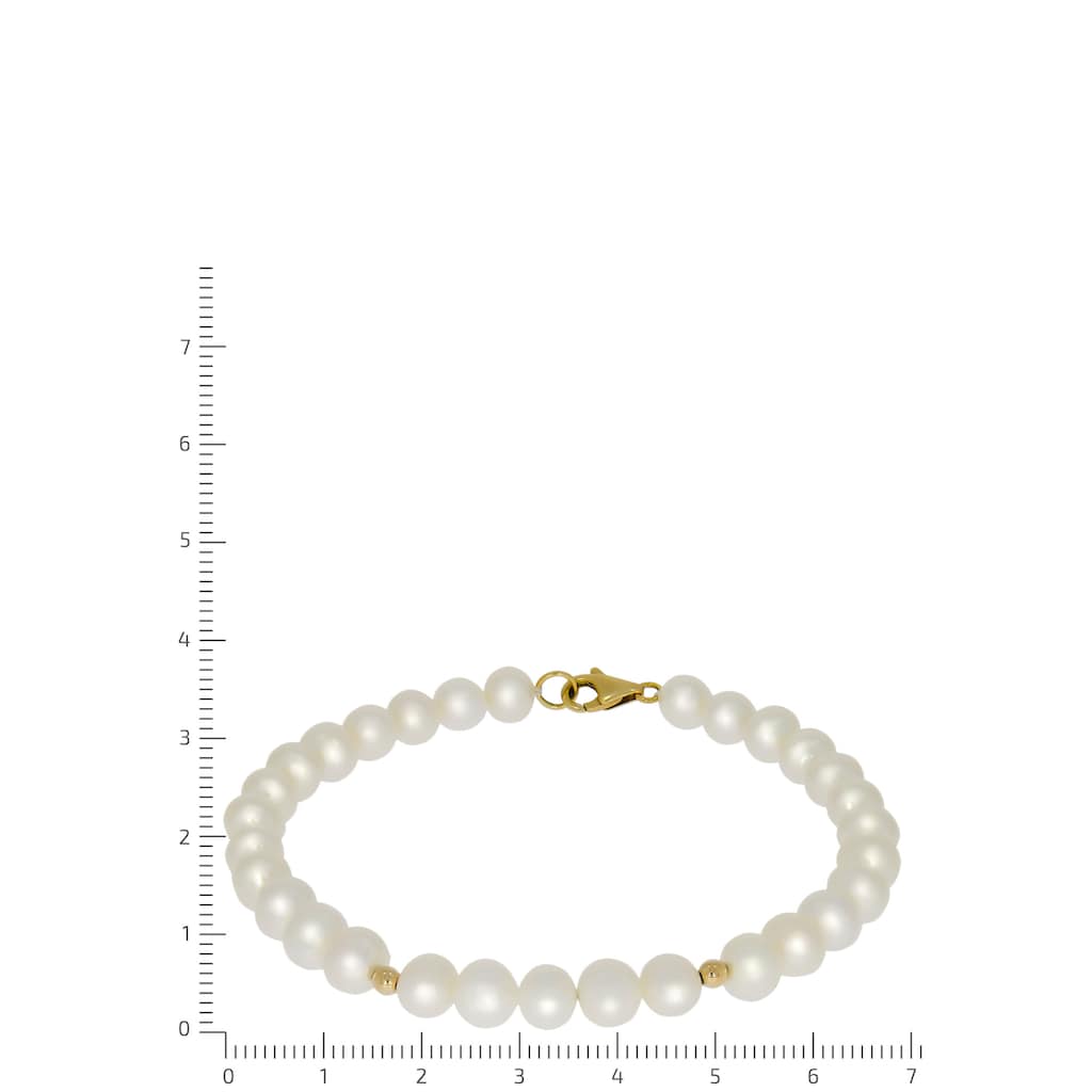 Firetti Perlenarmband »Schmuck Geschenk Gold 585 Armschmuck Armkette Perle«