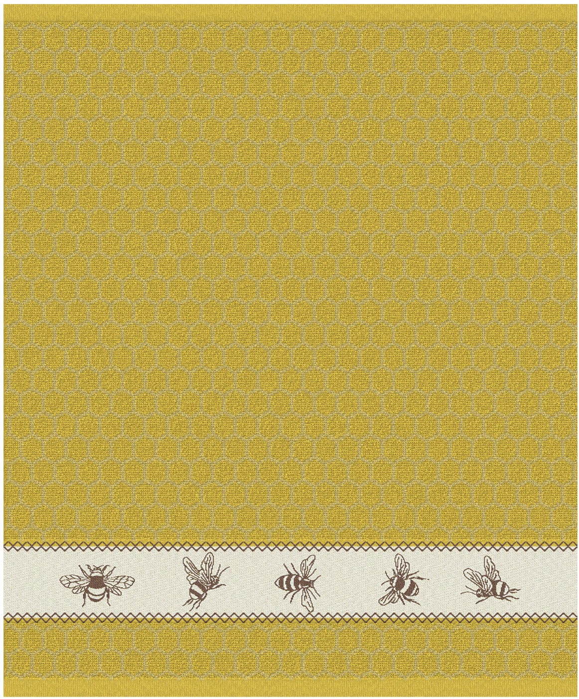 DDDDD Geschirrtuch »DDDDD Küchentuch Bees 50 x 55 (6er-Pack)« schnell trocknend, 100% Baumwolle, mit Bienen in der Bordüre