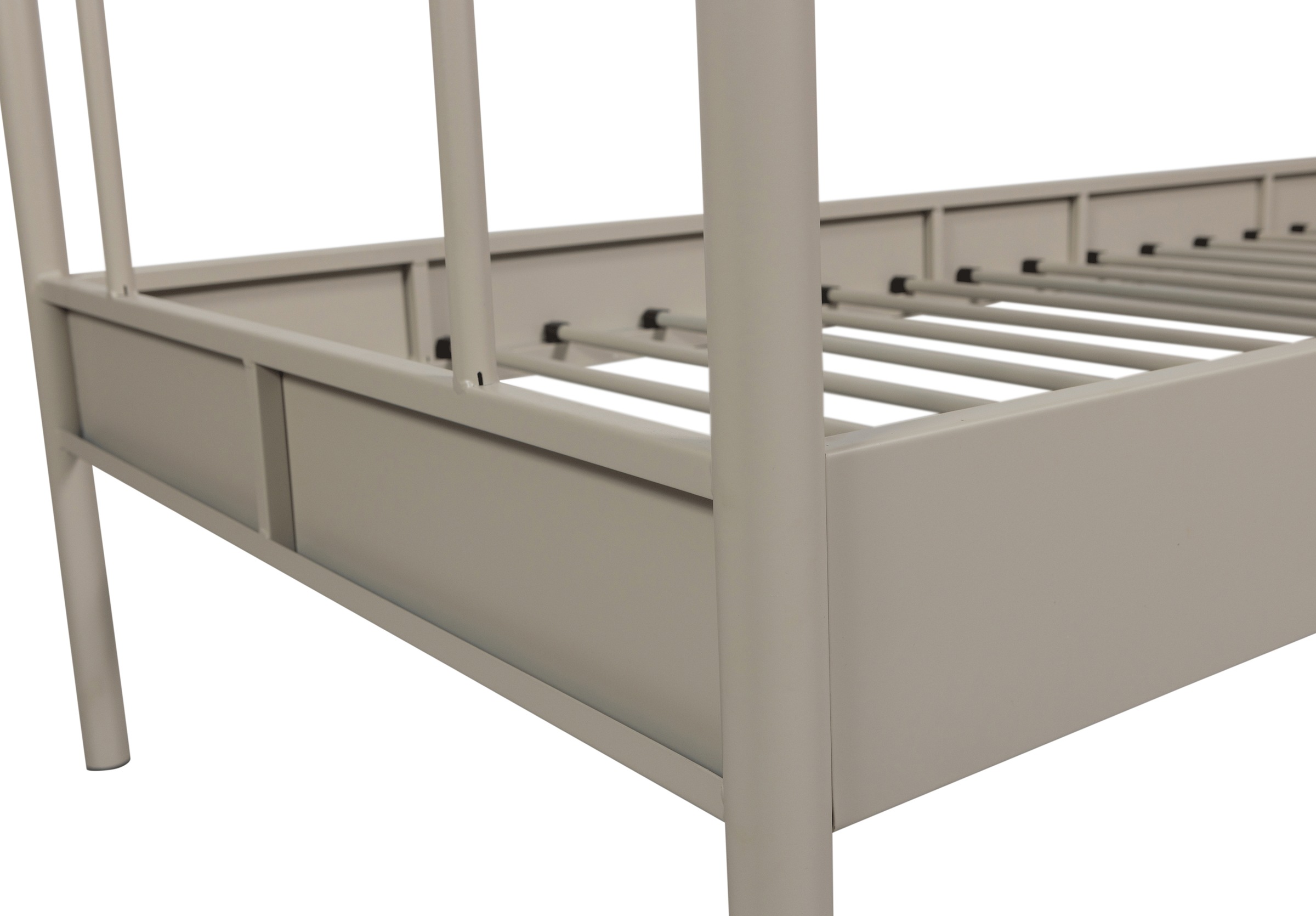 WOOOD Bettgestell »Mata Stahlrahmen pulverbeschichtet, H 90 x B 208 x T 95 cm« Matratzenmaß 90x200 cm, einfach zu montierbar, Pfleiglicht
