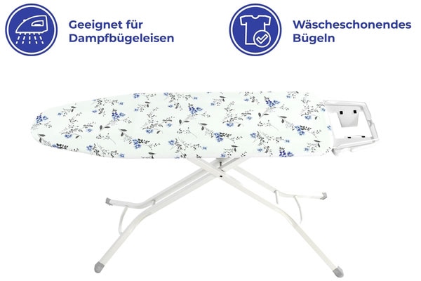 Maximex Bügelbrettbezug »Keramik M Floral«, bis 126 x 41 cm einsetzbar