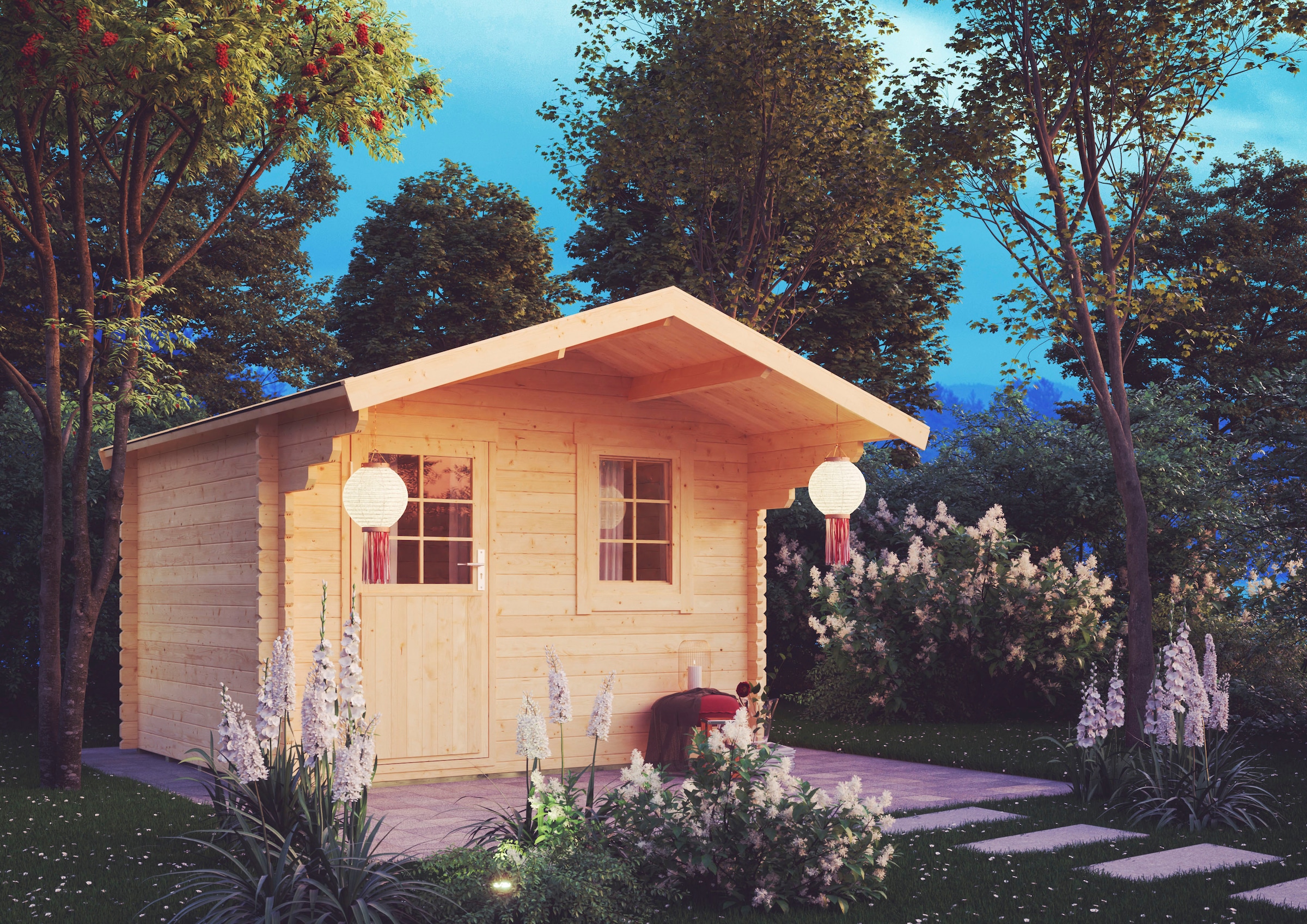 Kiehn-Holz Gartenhaus »Kaisersberg«, aus naturbelassenem Fichtenholz