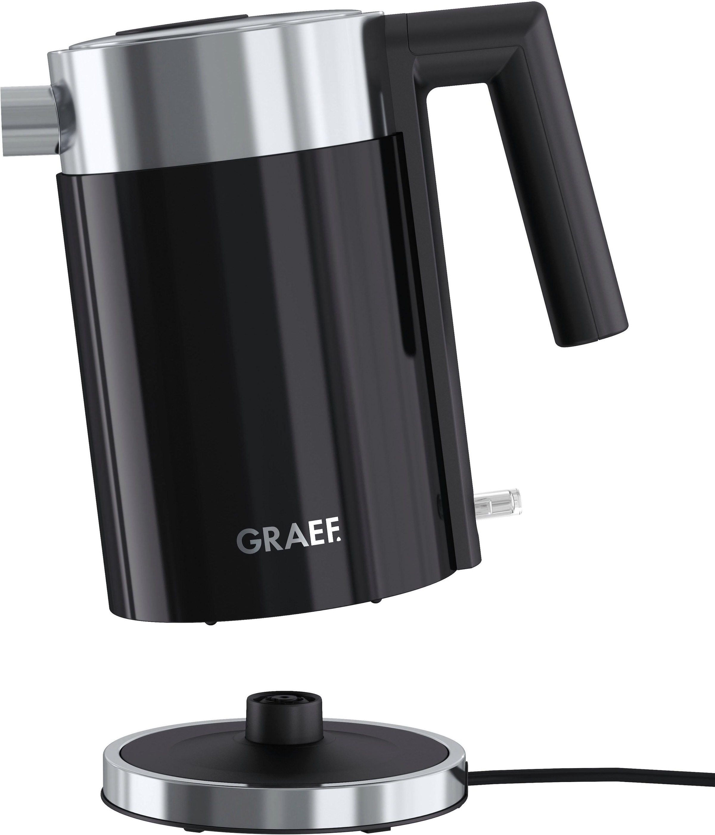 Graef Wasserkocher »WK 402« 1 l 1850 W Edelstahl, schwarz