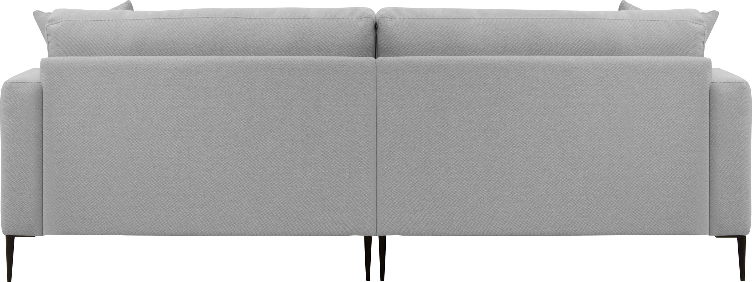 Leonique 3-Sitzer »Cozy elegantes Designsofa, Maße B/T/H: 211/97/80 cm«, mit losen Kissen und Metallbeinen
