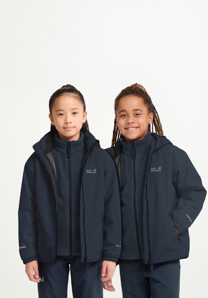 Jack Wolfskin 3-in-1-Funktionsjacke »ICELAND 3IN1 JKT K« Langarm-Design, aus Polyester, in Größen von 104 bis 176