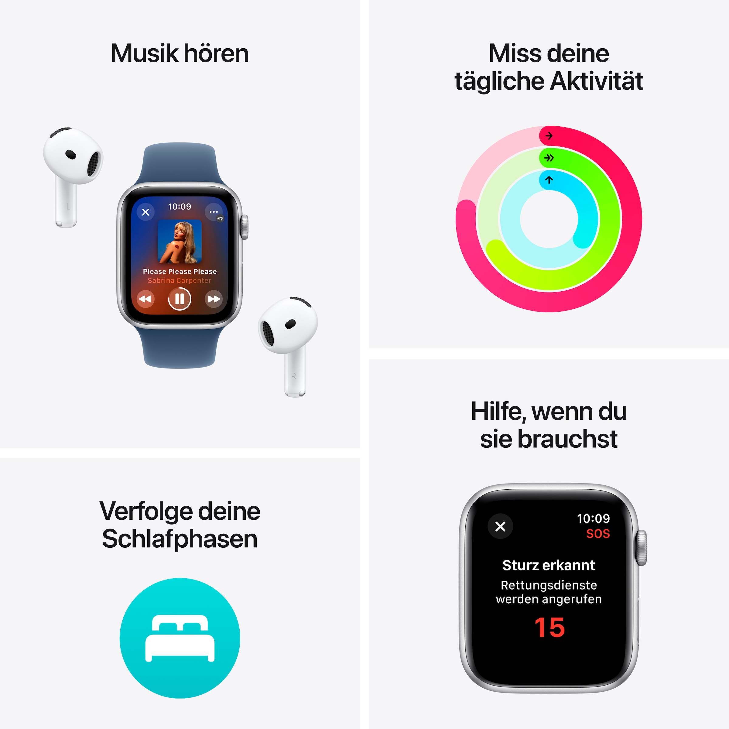 Apple Smartwatch »Watch SE (2024)«, Watch OS, 32 GB,)