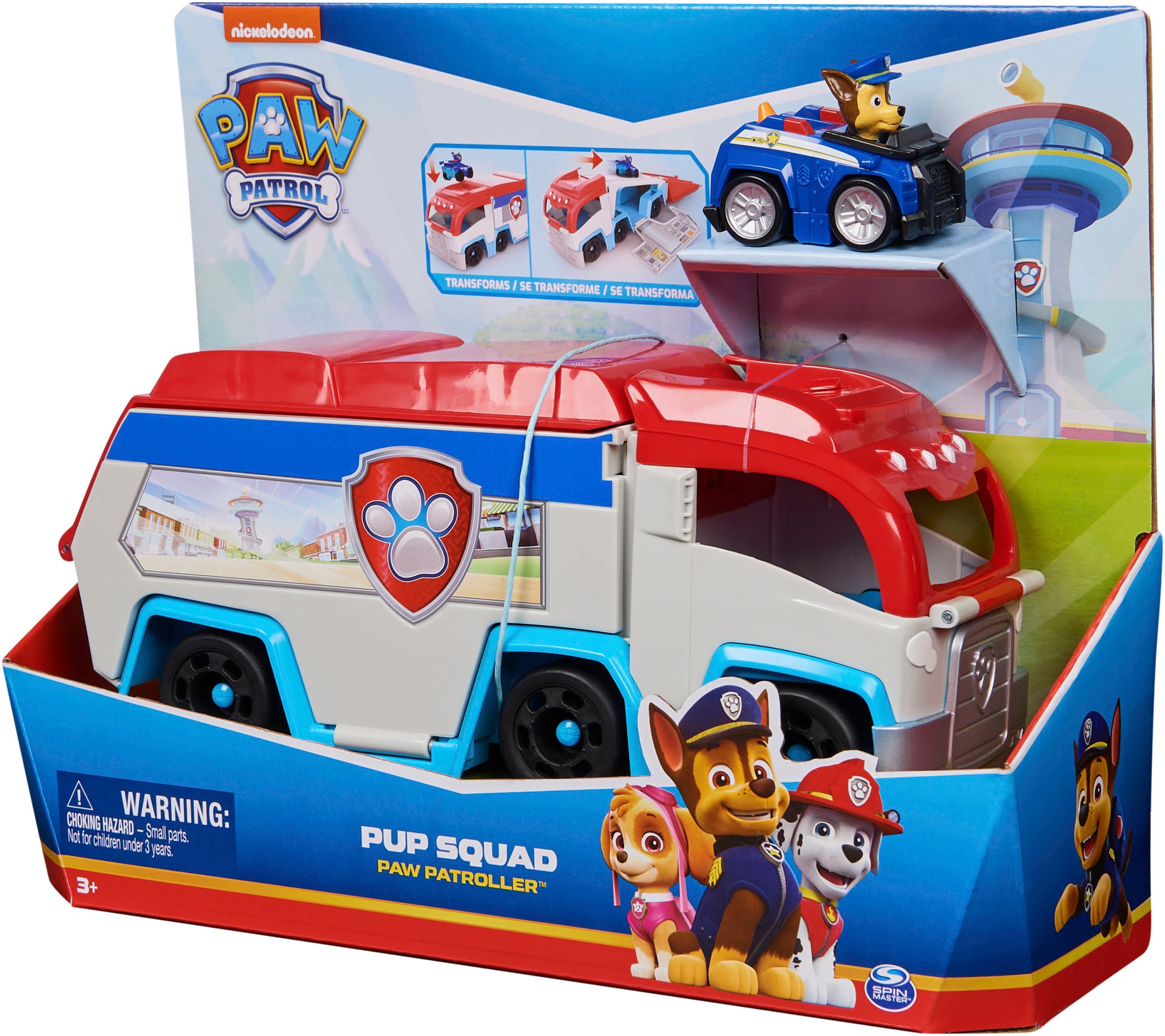 Spin Master Spielzeug-Transporter »Paw Patrol - Pup Squad Patroller«, mit Chase-Fahrzeug