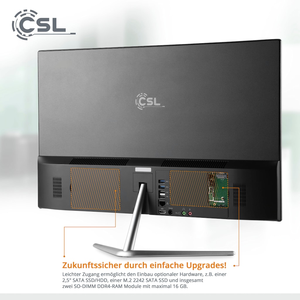 CSL All-in-One PC »Unity F24B-GLS mit Windows 10 Home«