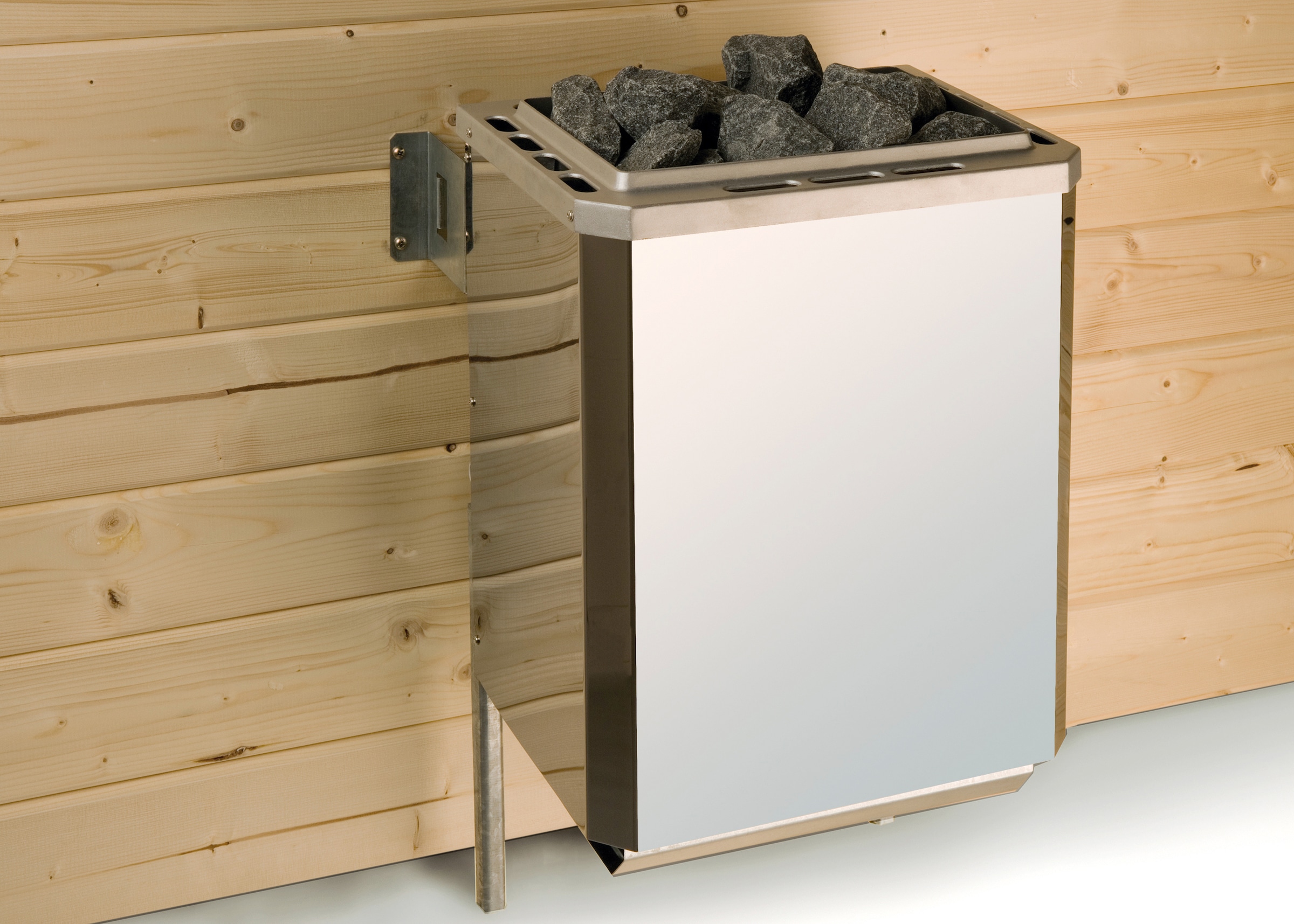 weka Sauna »L_ars Eck 2«, 7,5 kW Ofen mit ext. Steuerung