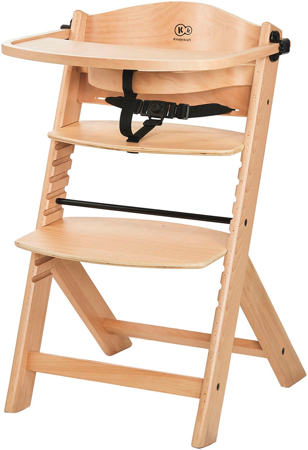 Kinderkraft Kombihochstuhl »Set: Kinderstuhl ENOCK + Babywippe CALMEE GREY«, (Set), 2 St., mitwachsend