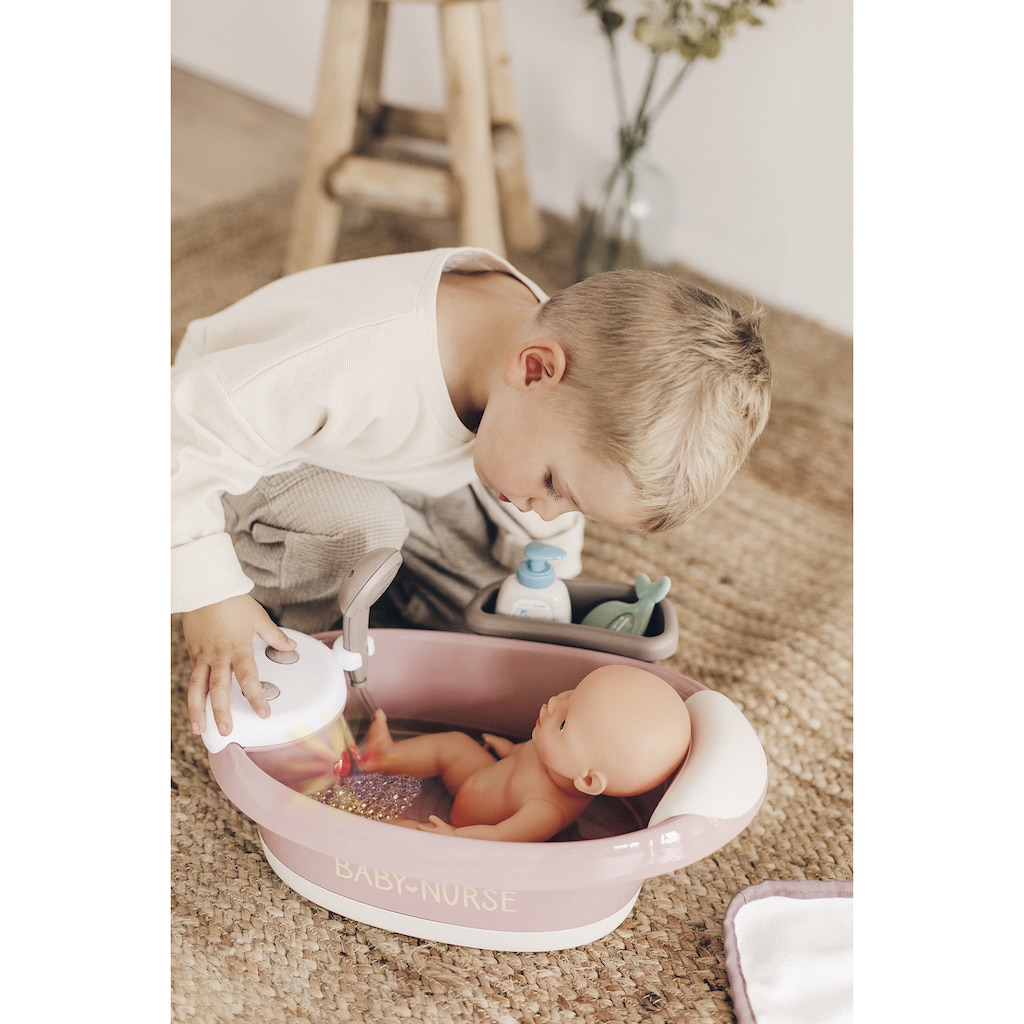 Smoby Puppen Badewanne »Baby Nurse, elektronische Puppen-Badewanne, rosa«