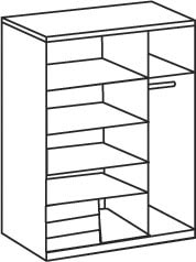 Wimex Schwebetürenschrank »Emden« Mit Außenschubkästen