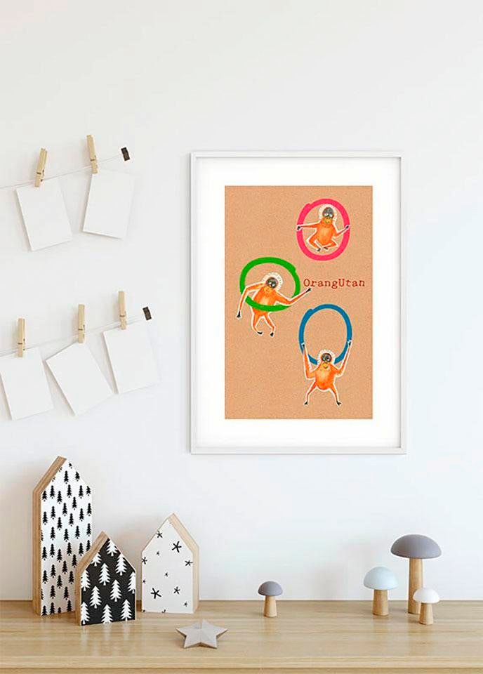 Komar Bild »ABC Animal O«, Buchstaben, (1 St.), Wandbild zur Dekoration - ohne Rahmen