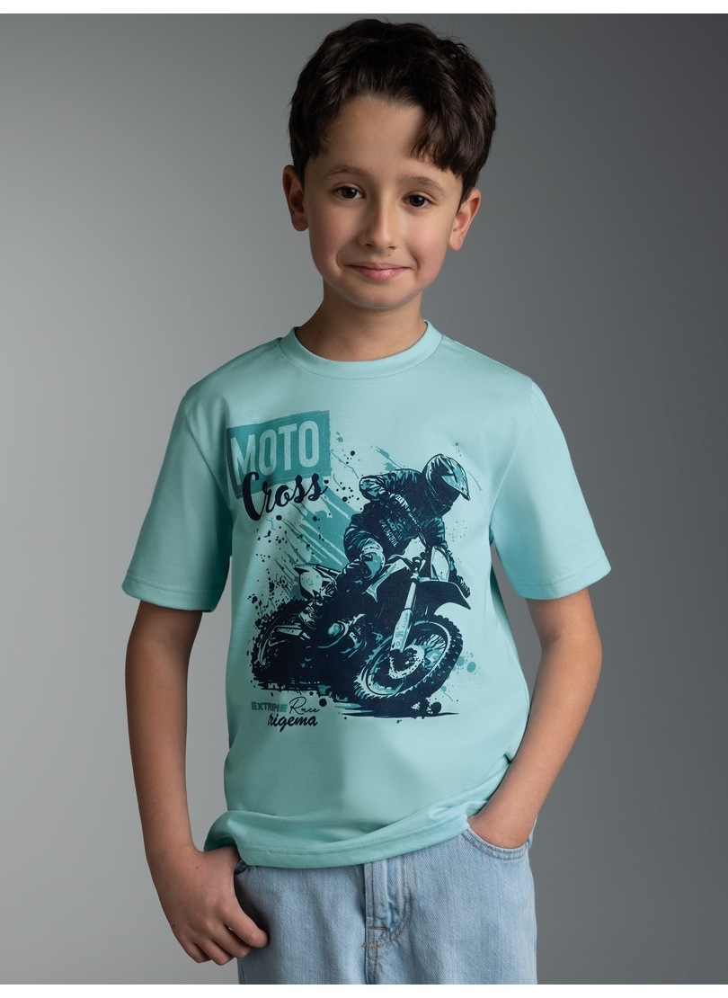 Trigema T-Shirt »TRIGEMA T Shirt mit Printmotiv "Moto Cross"« 1