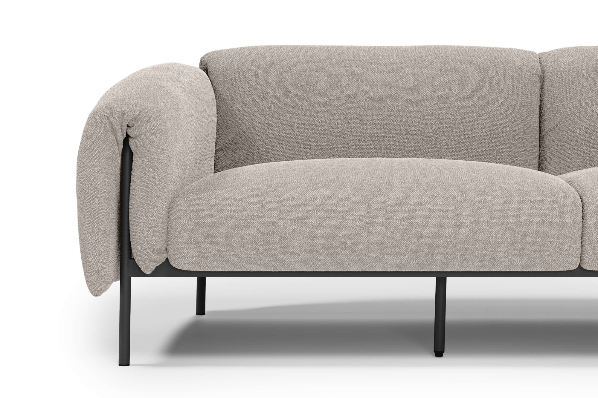 andas 3-Sitzer »Lumi«, Outdoor Gartensofa, wetterfeste Materialien, Breite 228 cm
