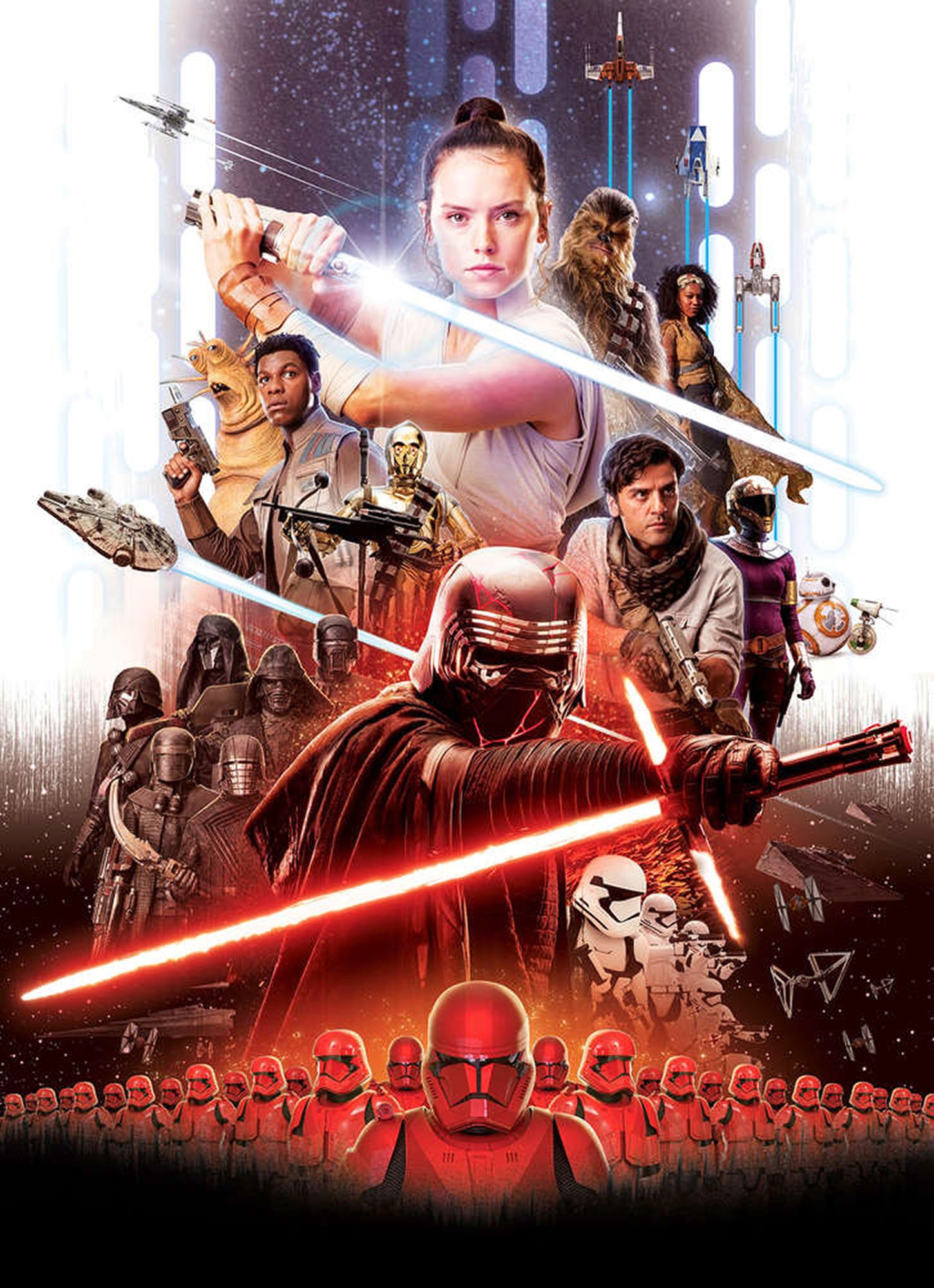 Fototapete »Fototapete«, bedruckt, Fototapete - STAR WARS EP9 Movie Poster Rey - Größe...