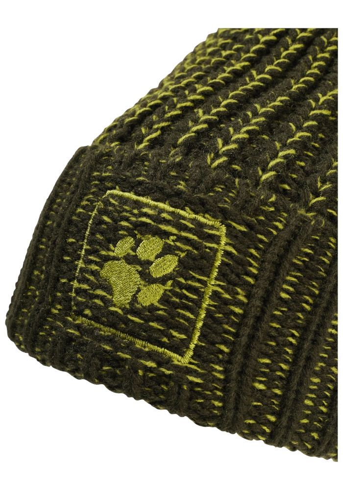 Jack Wolfskin Beanie »BADGE PAW BEANIE« Strickbeanie, warm, weich