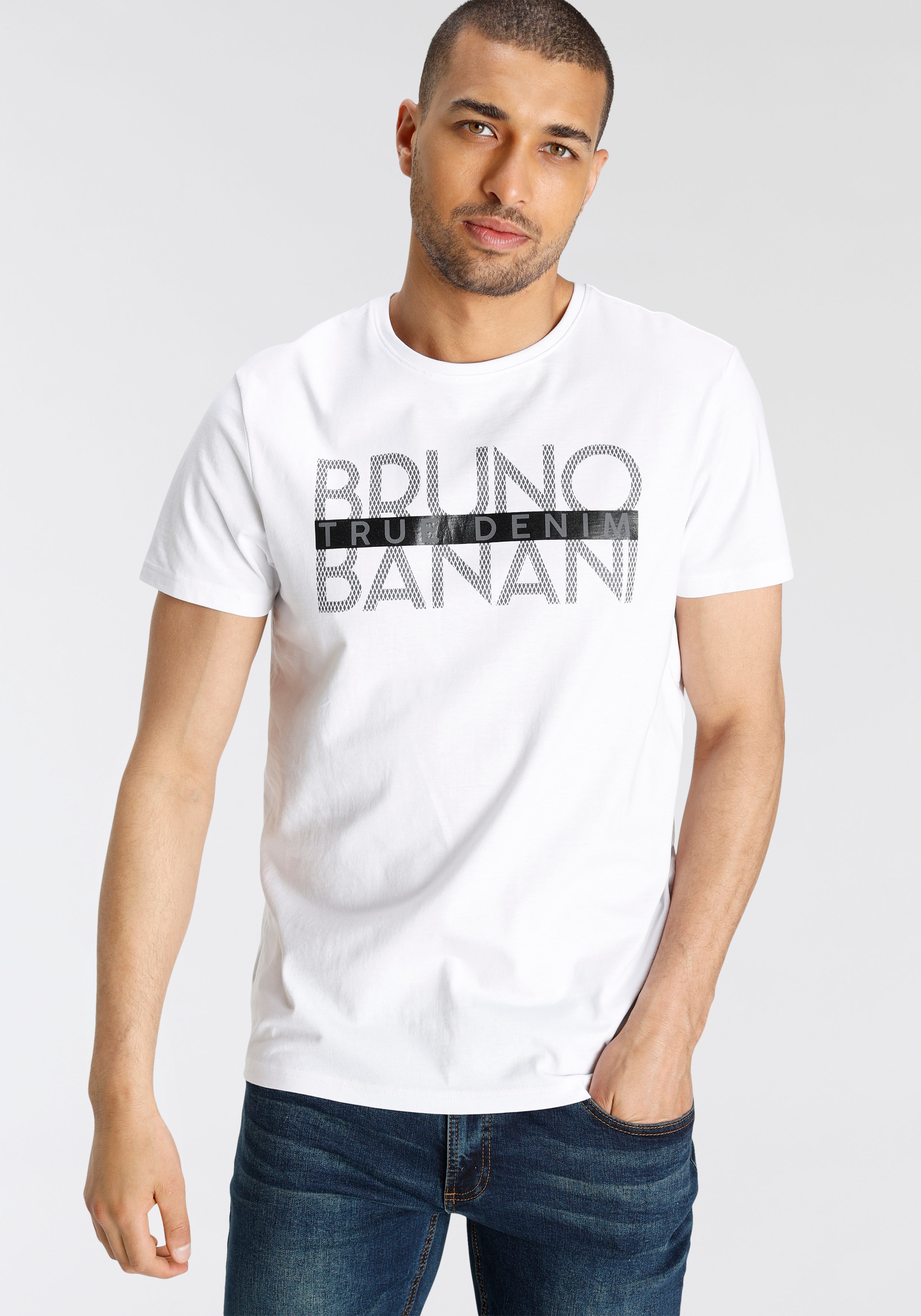 Bruno Banani T-Shirt, mit glänzendem Print