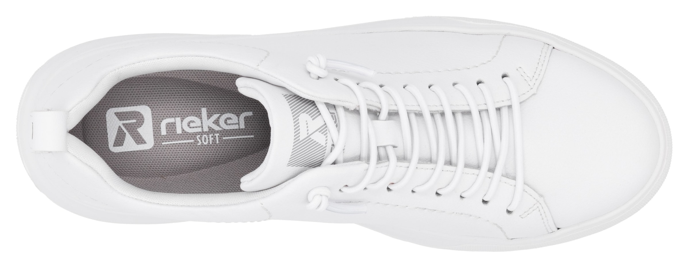 RIEKER Sport Plateausneaker, Freizeitschuh, Halbschuh, Schnürschuh mit Schaftrandpolsterung