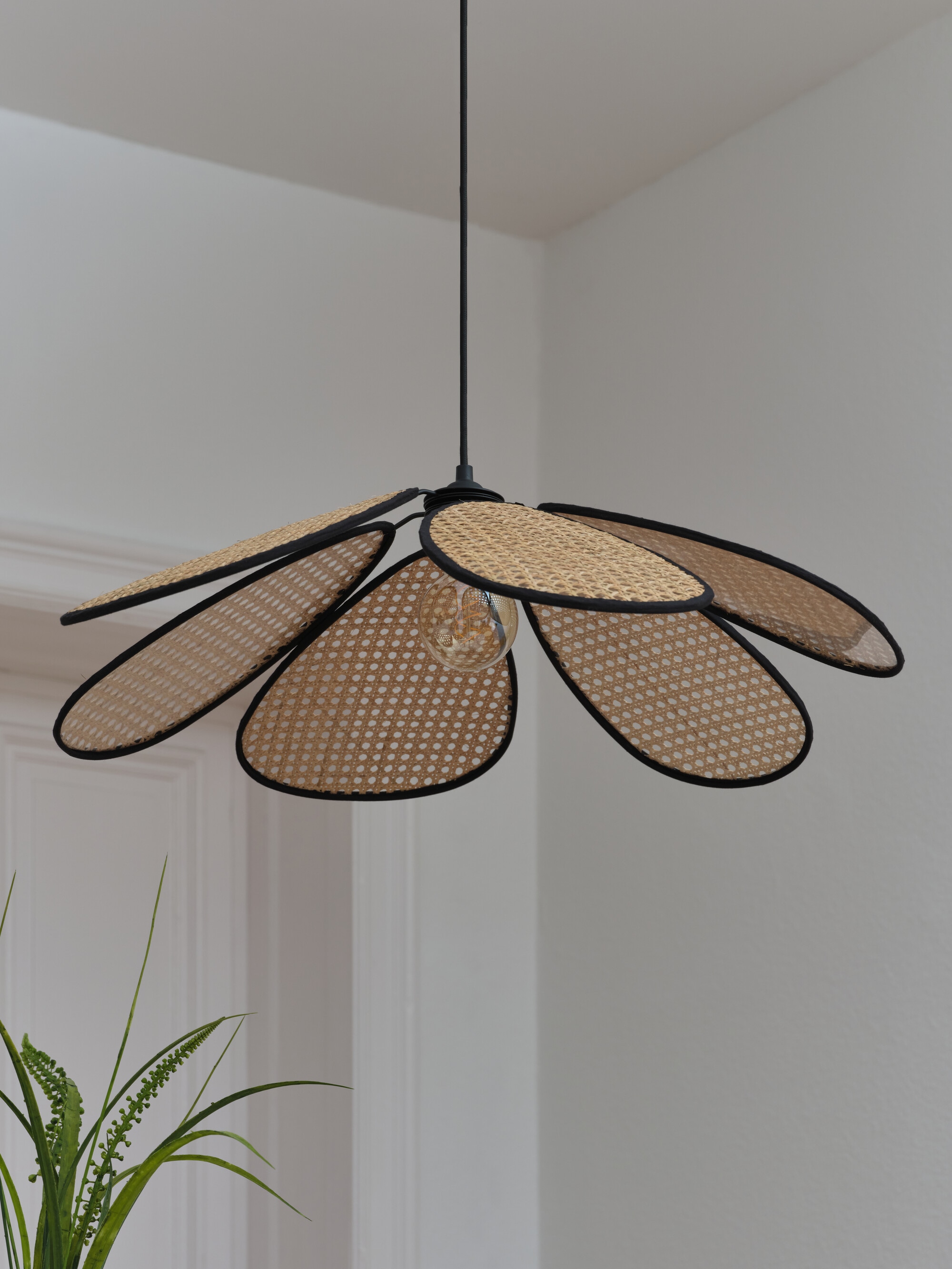 Osram Pendelleuchte »Decor Rattan« E27 1 Stk. braun, Fassung E27, Rattan und Stahl