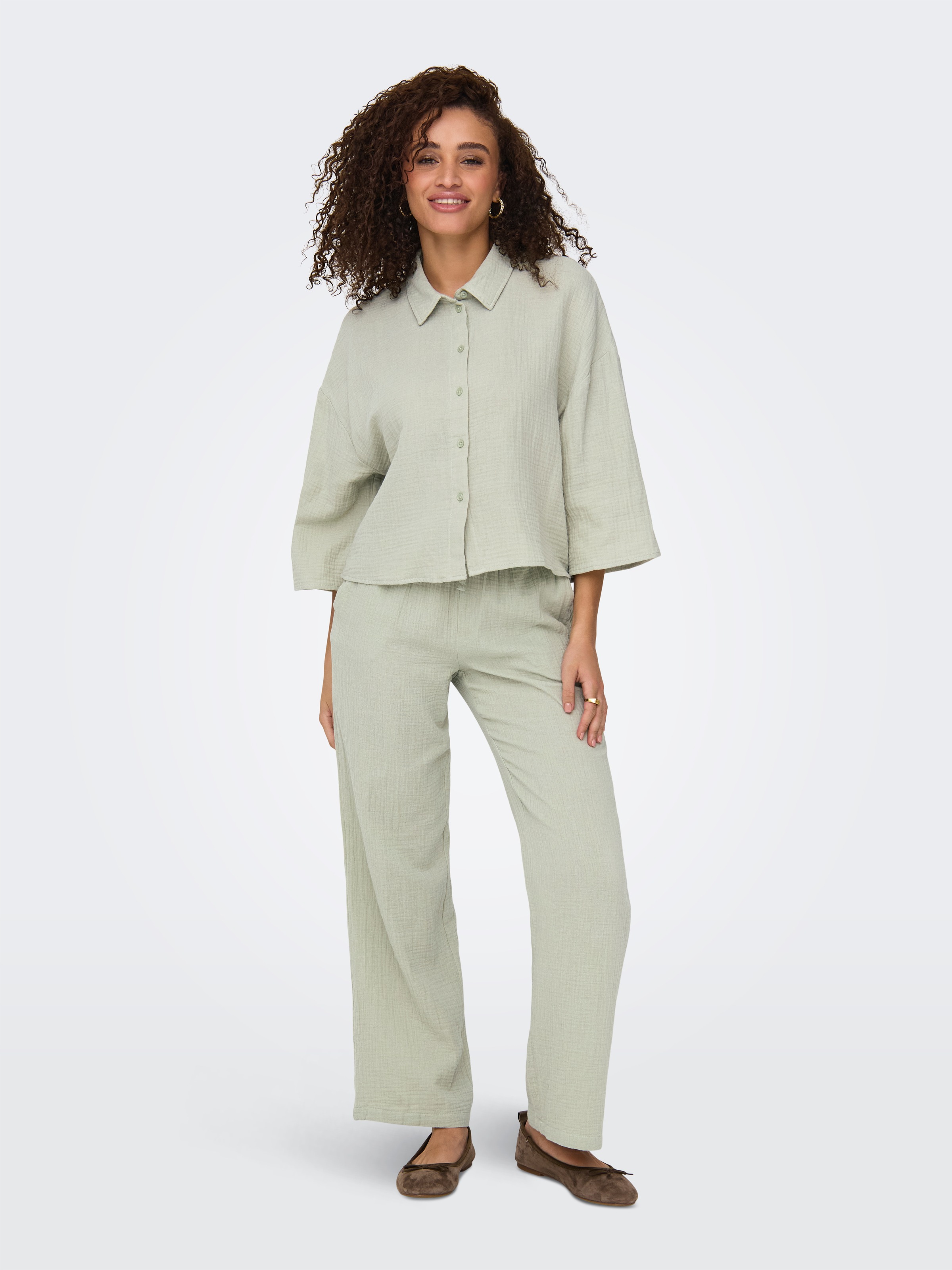 JDY Schlupfhose »JDYTHEIS LIFE WIDE PANT WVN NOOS«, aus Musselin