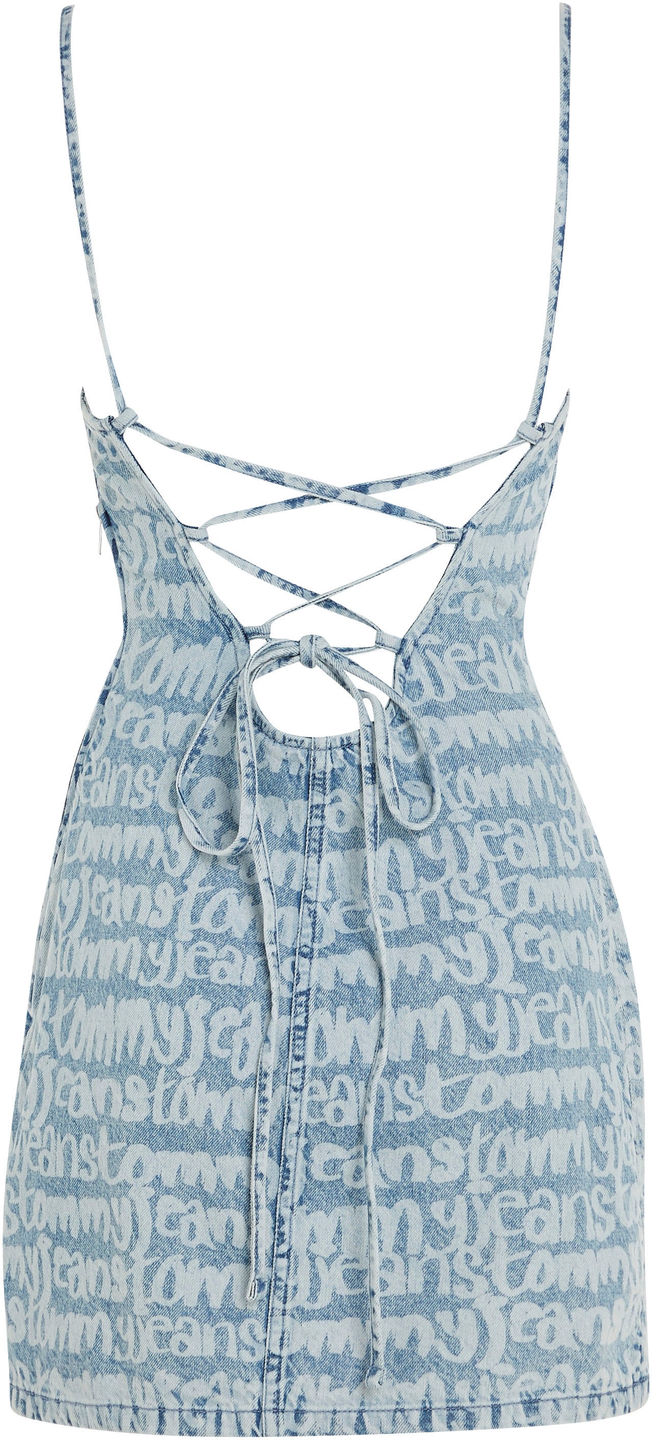 Tommy Jeans Jeanskleid »TJW TIE BACK TJ GRAFFITI DRESS«, Grafitti, Y2K  Style, Sommerkleid bei | Sommerkleider