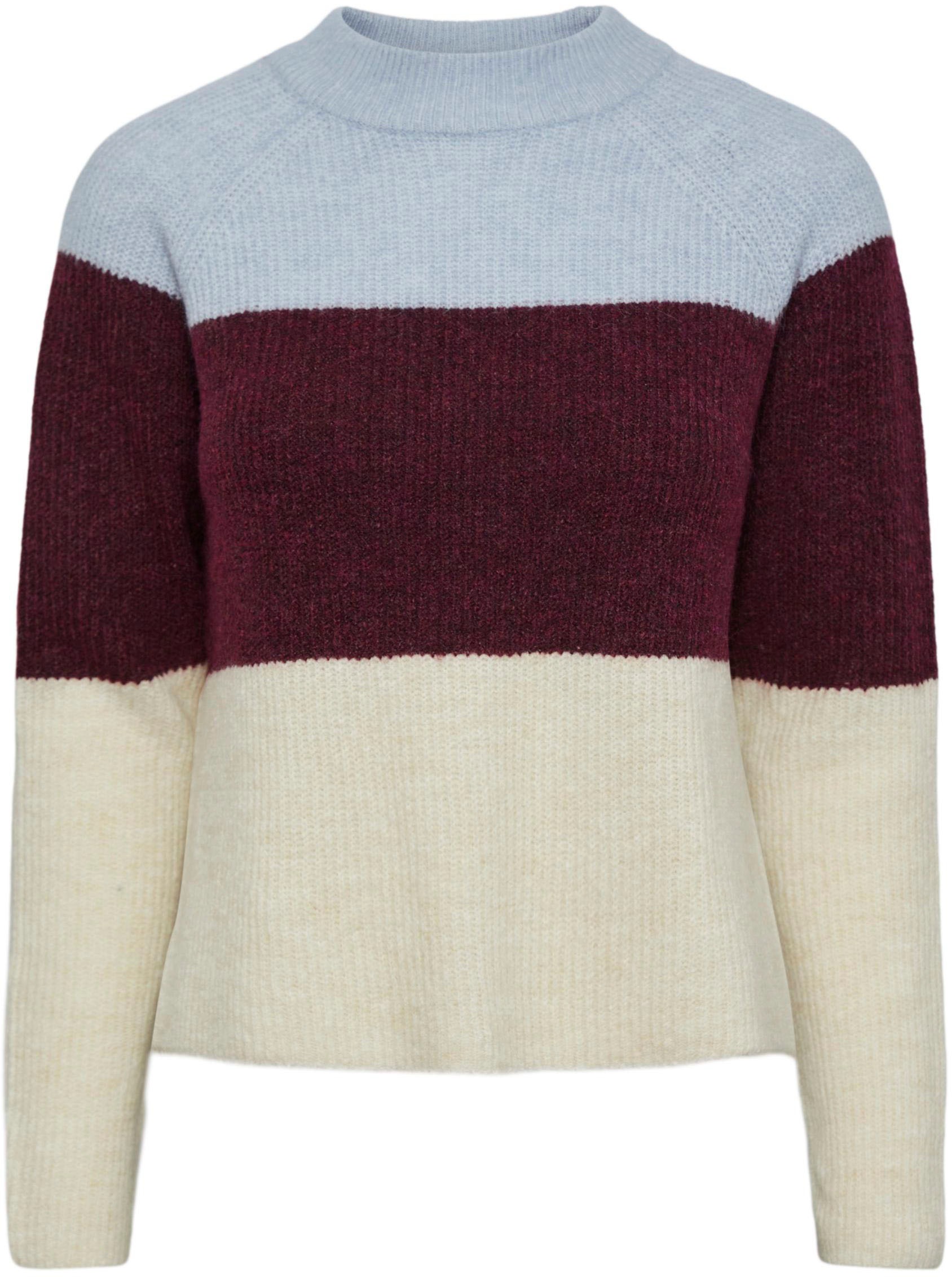 pieces Stehkragenpullover »PCELLEN LS COLOUR BLOCK KNIT«, in Colorblock Design kaufen