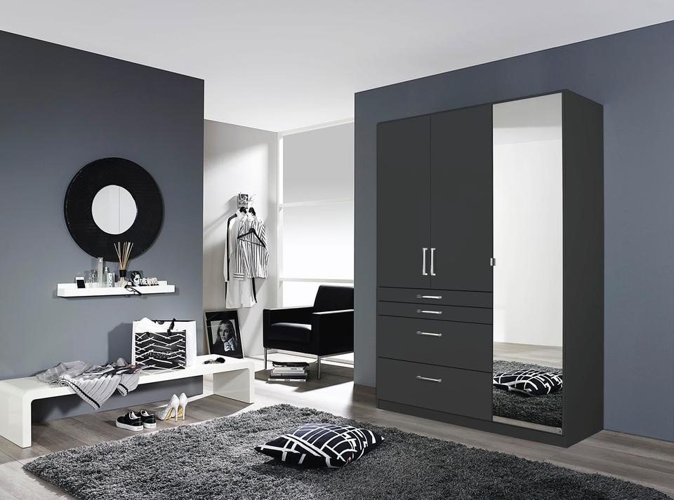 rauch Kleiderschrank »Harburg Bestseller im Schlafzimmer«, Schlafzimmerschrank Schrank Garderobe mit Spiegel