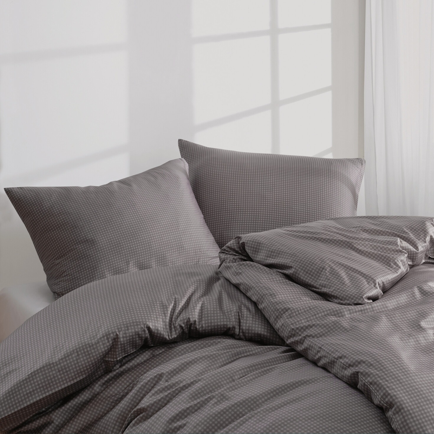 Florella Bettwäsche »Karo Five, Edel Satin, 100% Baumwolle«