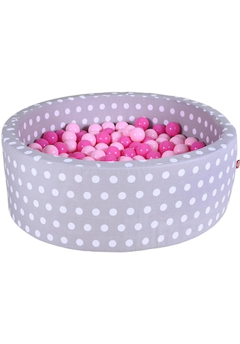 Knorrtoys® Bällebad »Soft, Grey White Dots«, mit 300 Bällen soft pink; Made in Europe kaufen