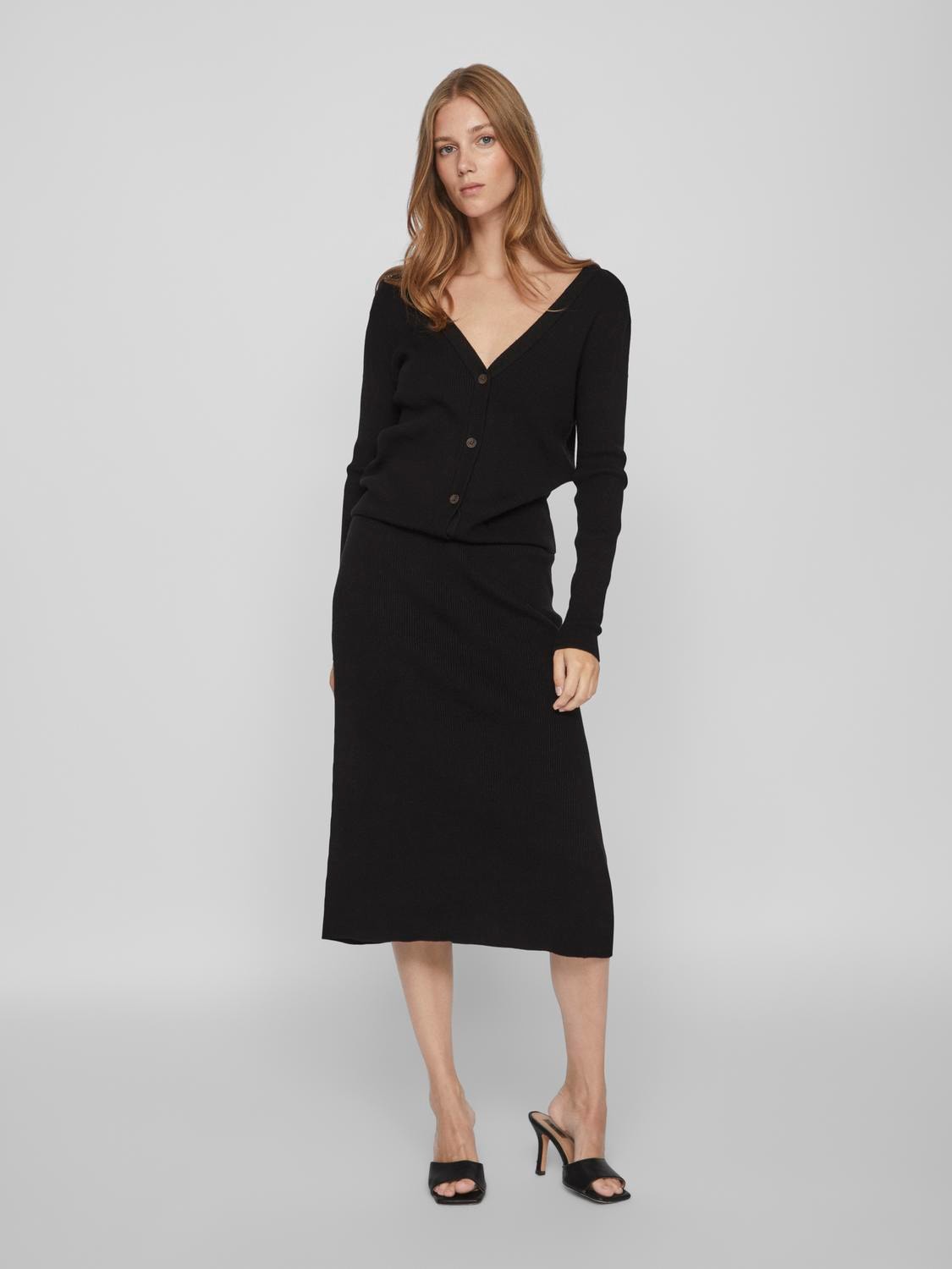 Vila Strickrock »VICOMFY A-LINE KNIT SKIRT- NOOS«