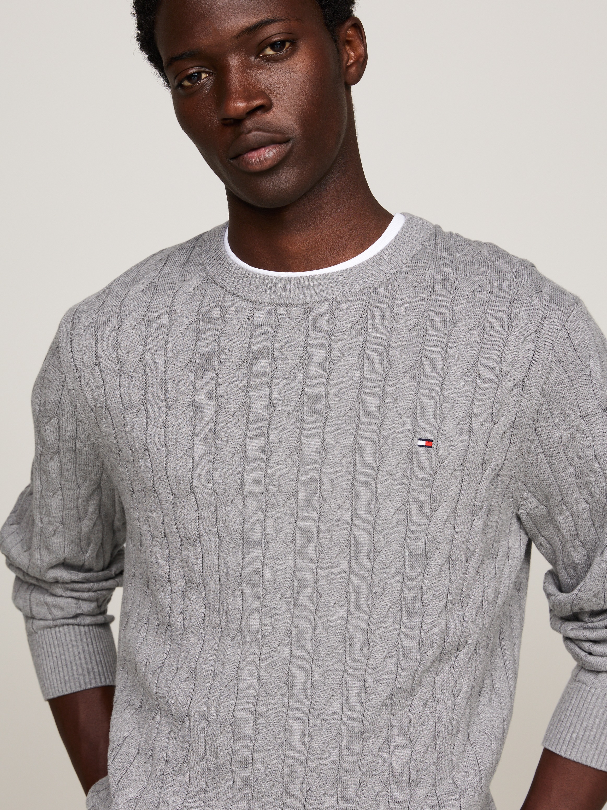 Tommy Hilfiger Strickpullover »CLASSIC CABLE CREW NECK«
