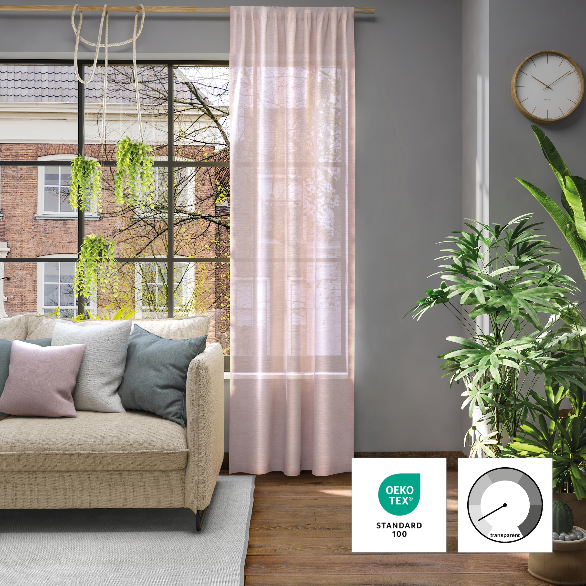 Neutex for you! Vorhang »Libre-ECO« Stangendurchzug 1 Stk. tlg.