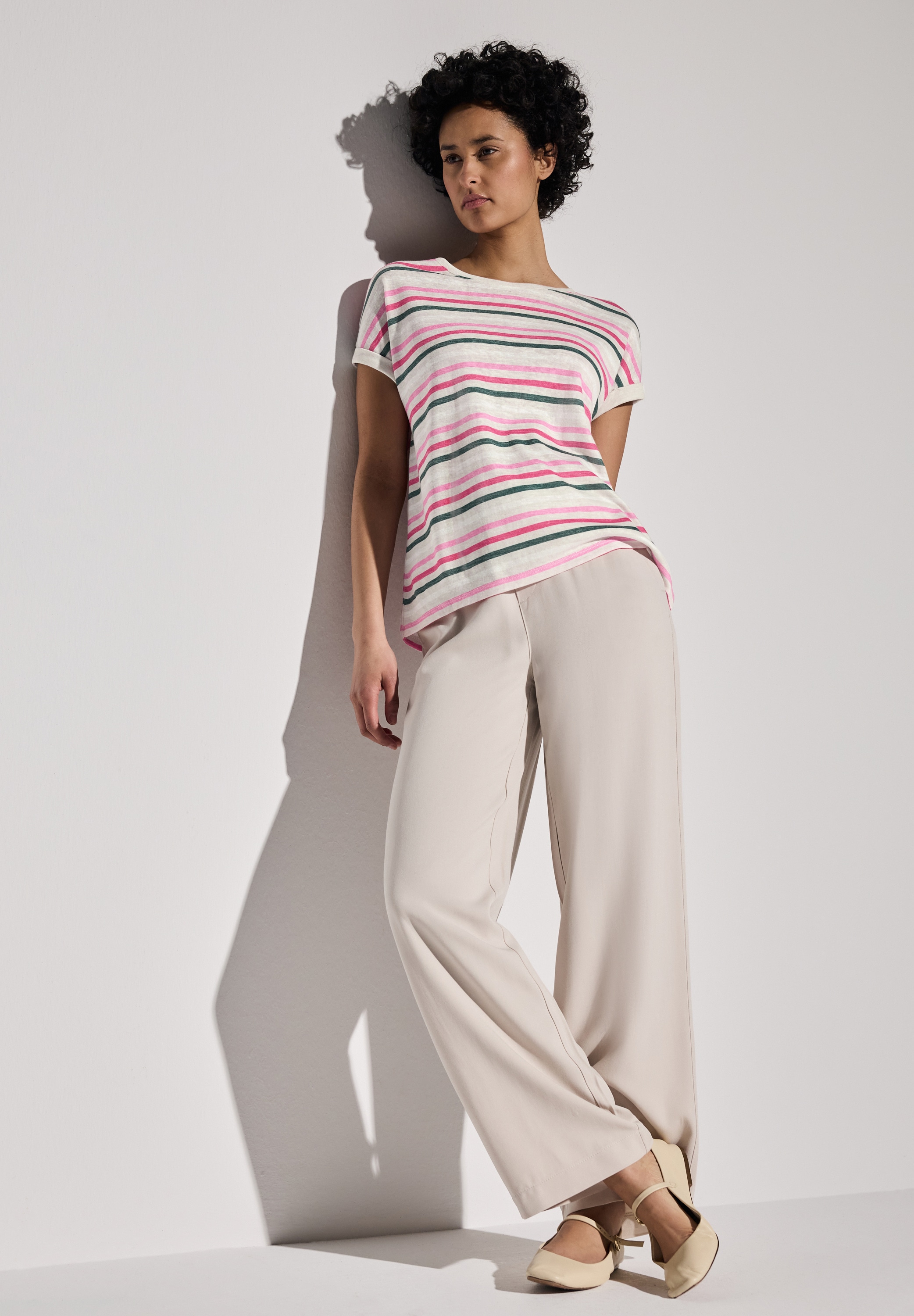 STREET ONE Shirttop, mit Streifenmuster