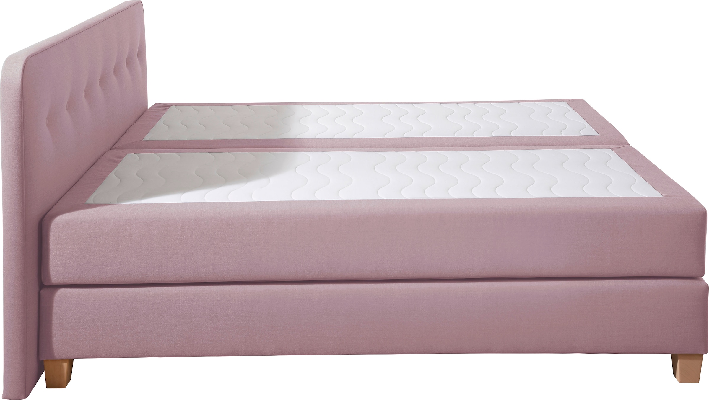 Home affaire Boxspringbett »Fargo«, inkl. Topper, in 3 Matratzenarten, in Samt- oder Strukturstoff