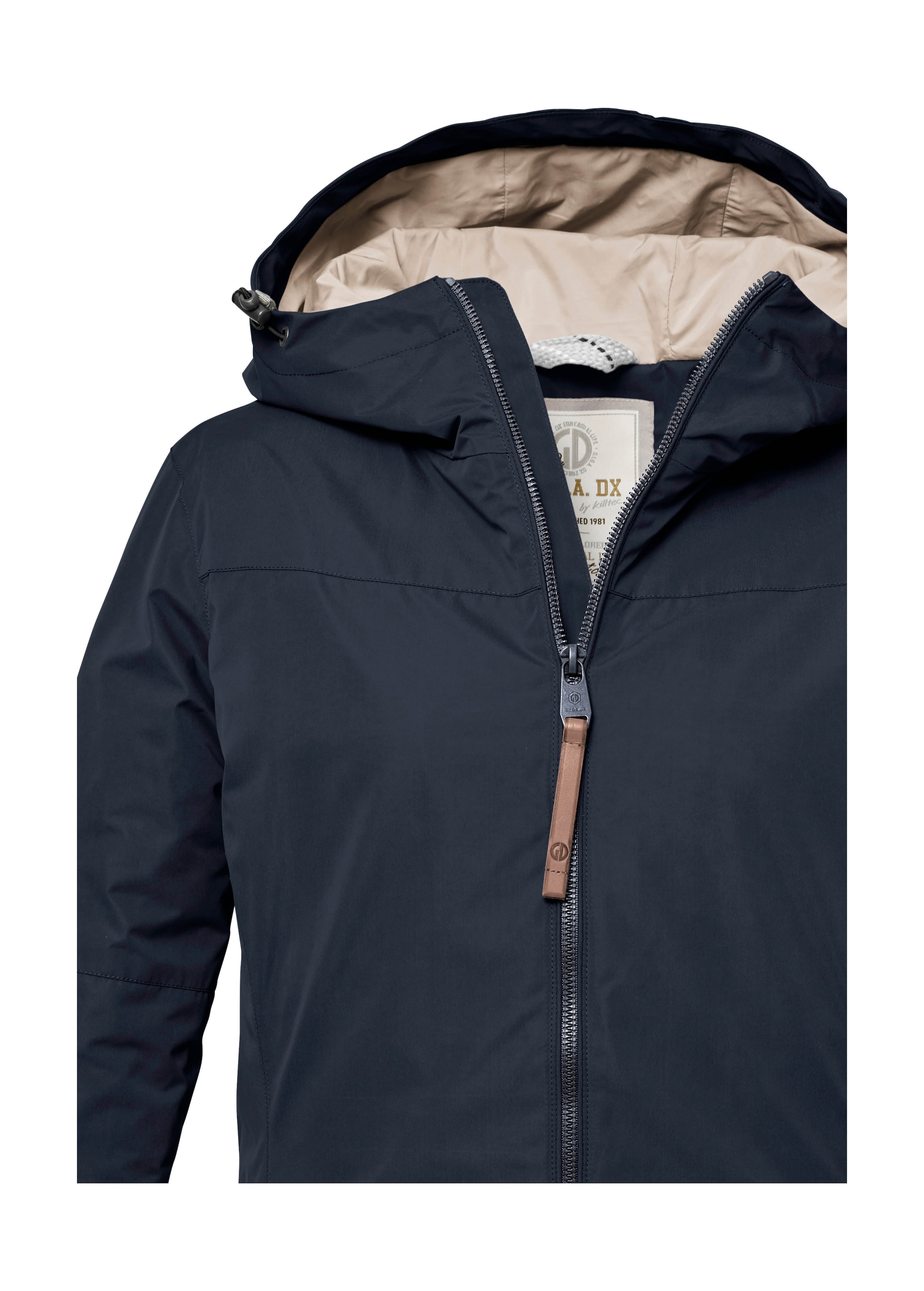 G.I.G.A. DX by killtec Funktionsjacke »GS 18 WMN JCKT«, Wasserabweisende Jacke mit Kapuze, Kinnschutz und viel Stauraum