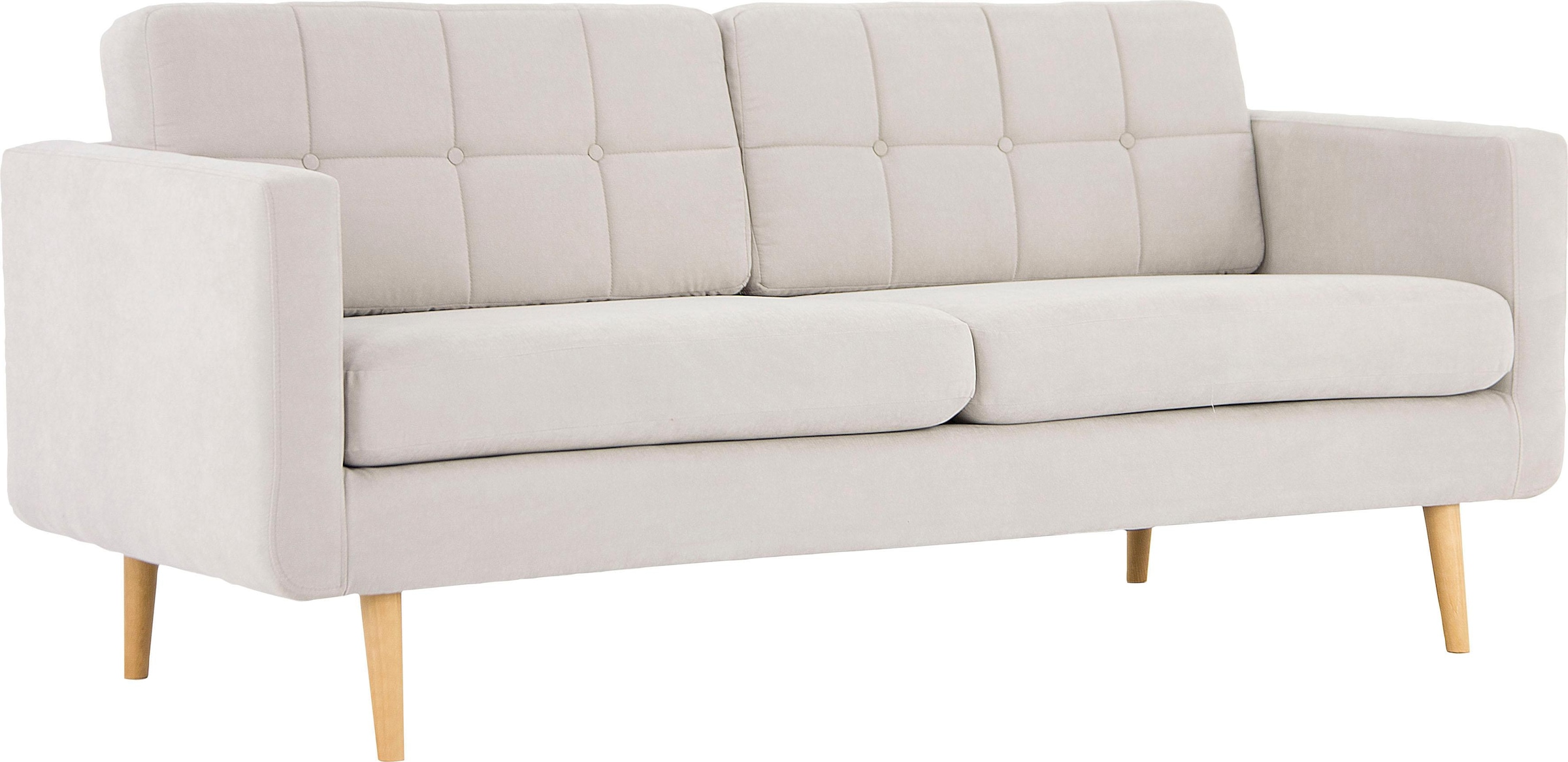 Home affaire 3-Sitzer »Brest«, mit Knopfheftung und Steppung im Rücken, geradliniges Design