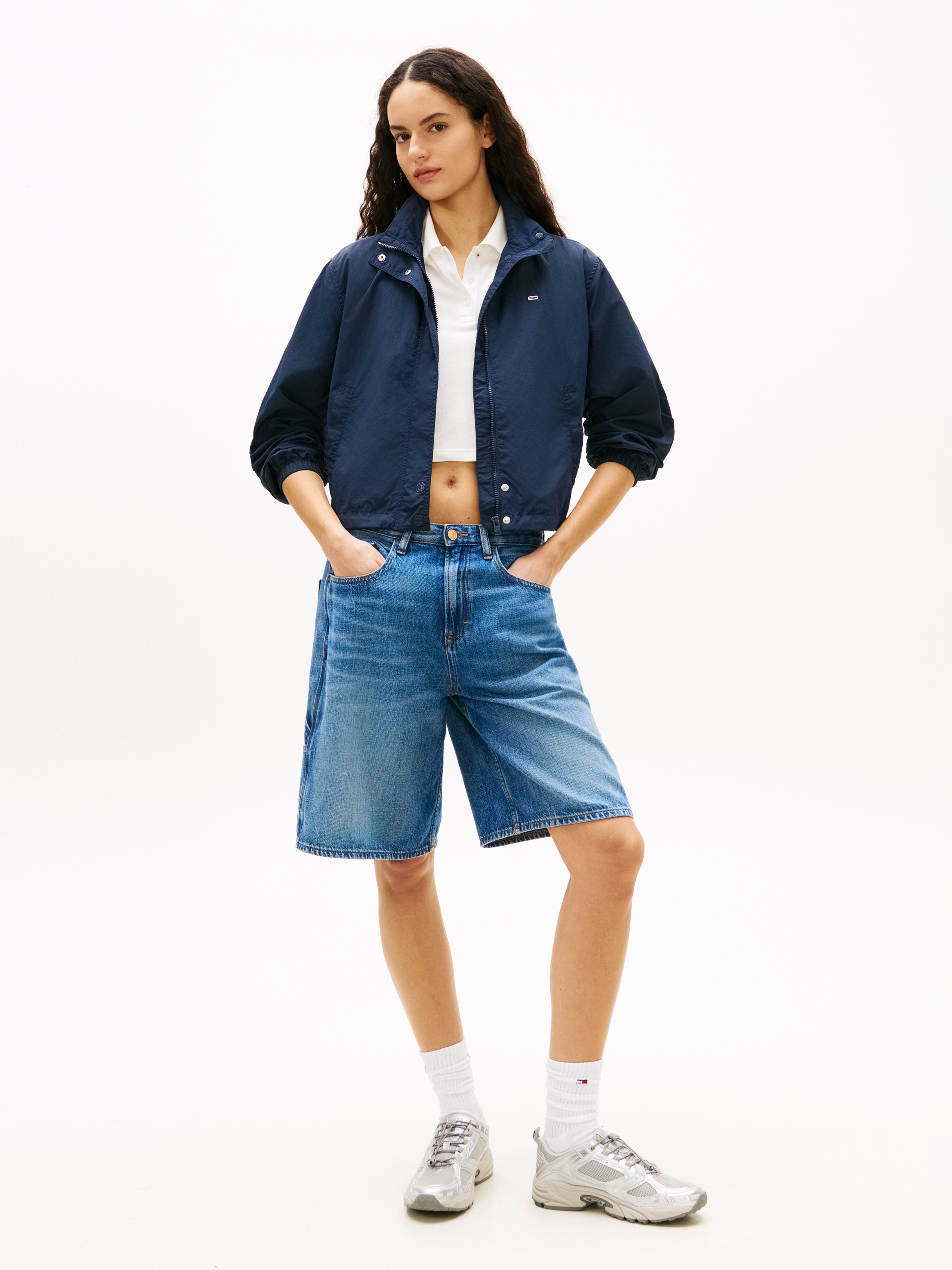 Tommy Jeans Outdoorjacke »TJW ESSENTIAL JACKET EXT« mit kontrastfarbenem Einsatz