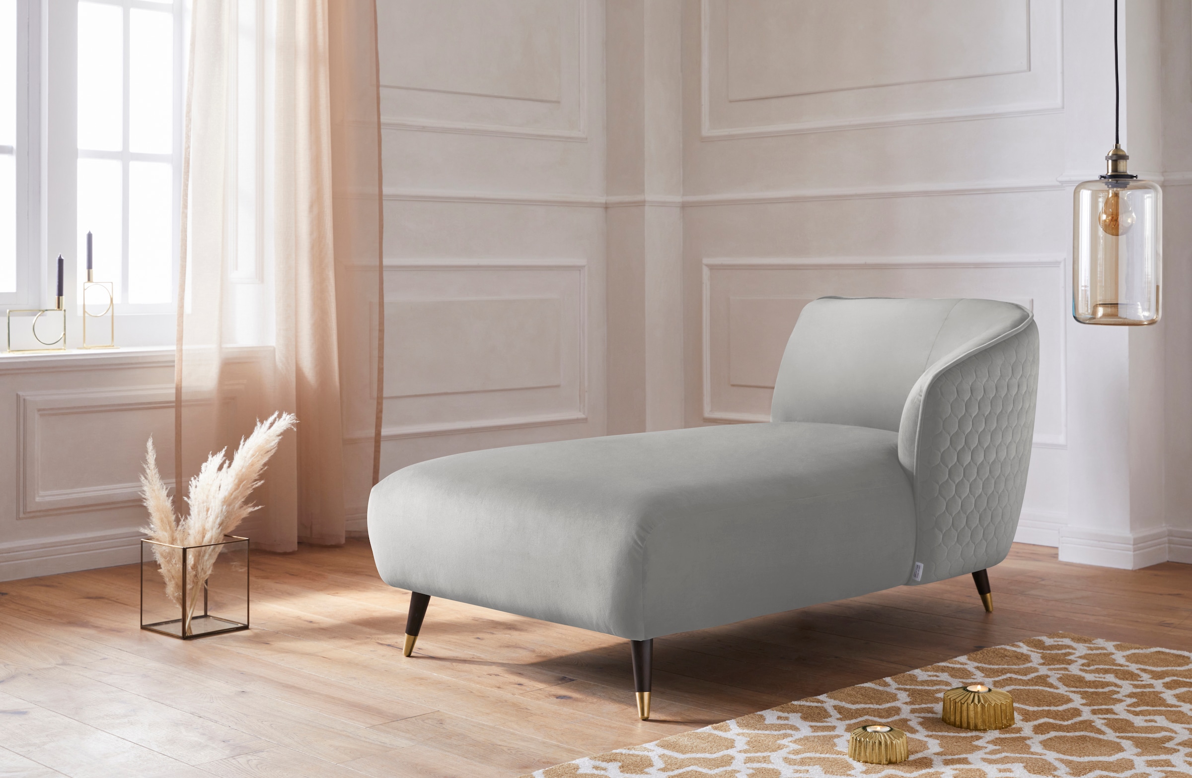 Home affaire Recamiere »Oradea« mit eleganter Steppung auf Rückseite der Rückenlehne