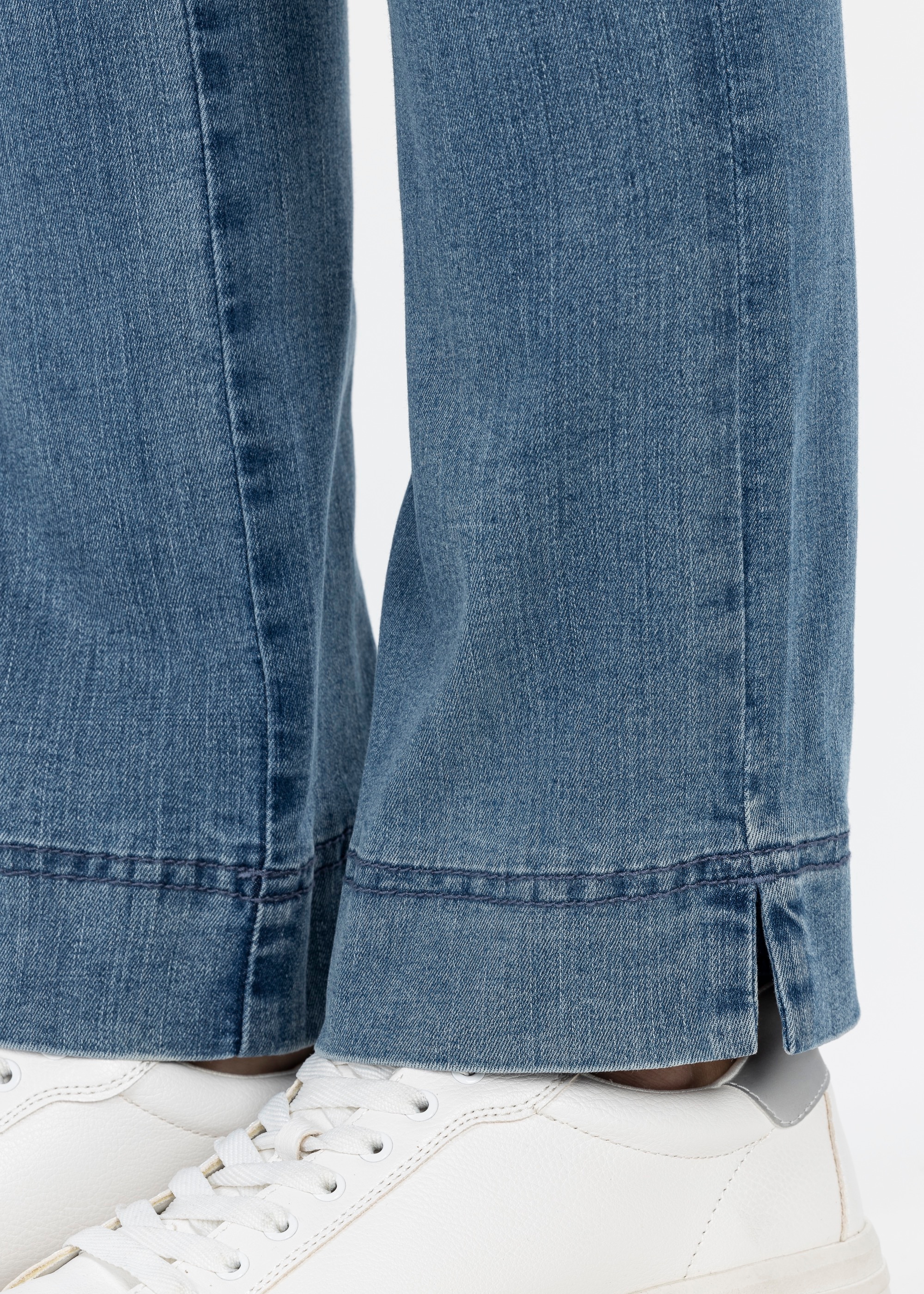 Stehmann Stretch-Hose  in blauer Waschung