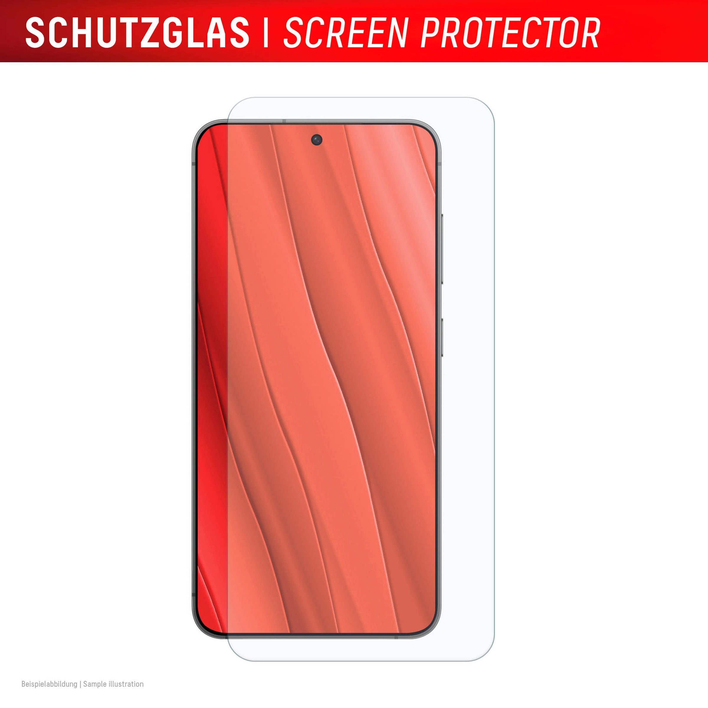 Displex Displayschutzglas »Real Glass + Case«, für Samsung Galaxy S24+-Samsung Galaxy S25+, Displayschutzfolie Displayschutz Rundumschutz 360 Grad splitterfest
